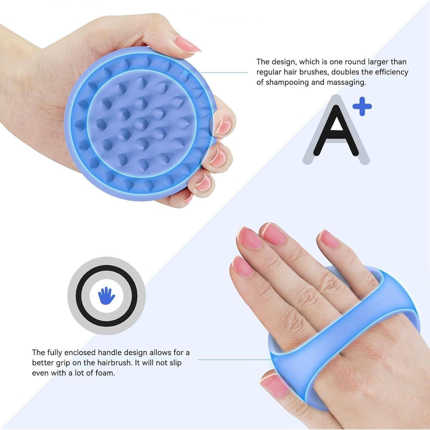 Kopfmassagebürste Silikon Scalp Massager Shampoo-Bürste Haare