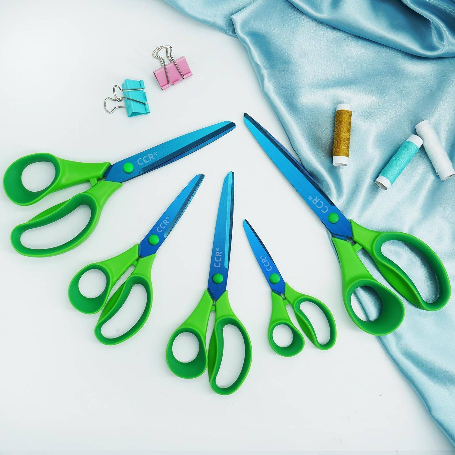 Mehrzweck Scheren Set Blau Titaniumbeschichtet Edelstahlklingen 5