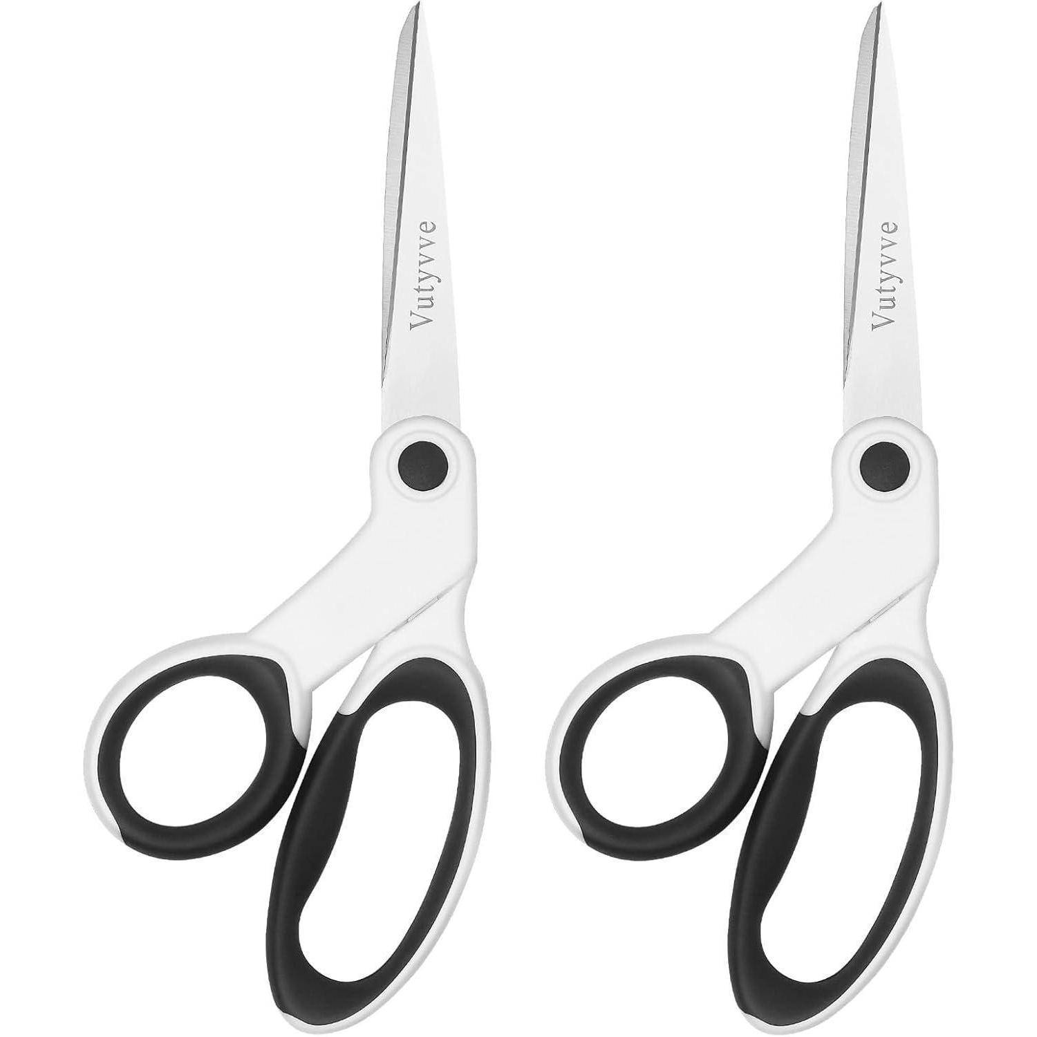 Stoffschere Linkshänder 2-teiliges 8-Zoll-Edelstahl-Scheren-Set weiche