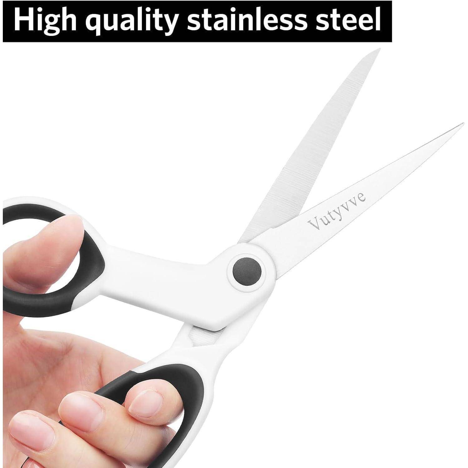 Stoffschere Linkshänder 2-teiliges 8-Zoll-Edelstahl-Scheren-Set weiche