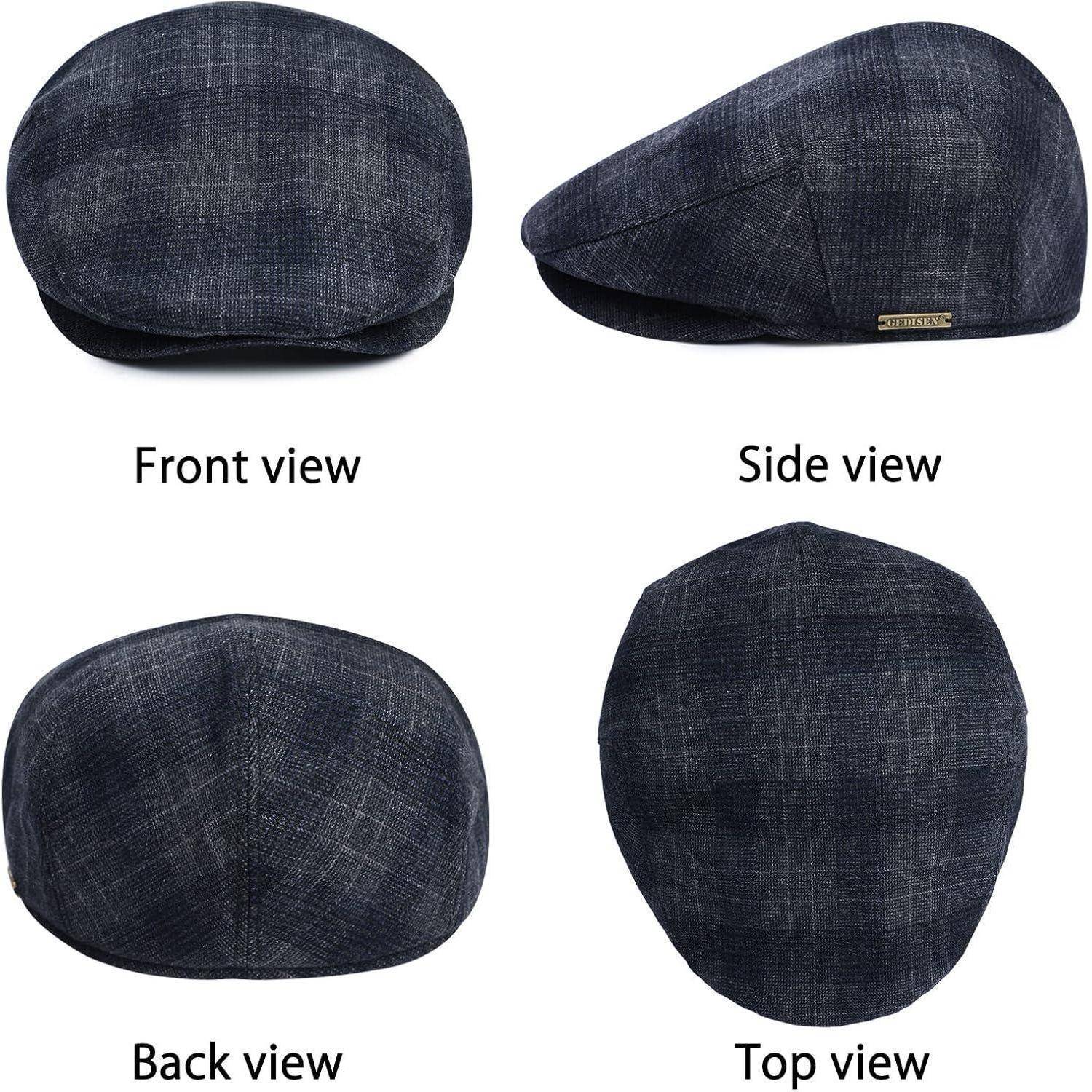 Schiebermütze Herren Gatsby Flatcap Newsboy 1920 Einheitsgröße Marine
