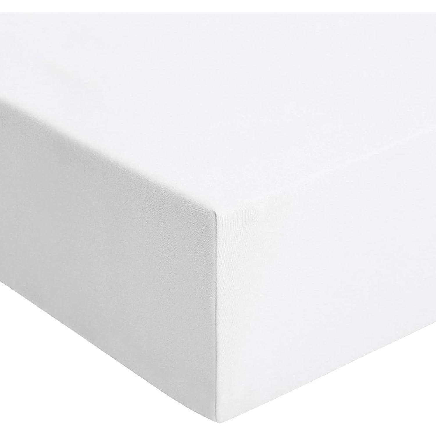Spannbettlaken 180x200cm Weiß Mikrofaser flauschige Decke
