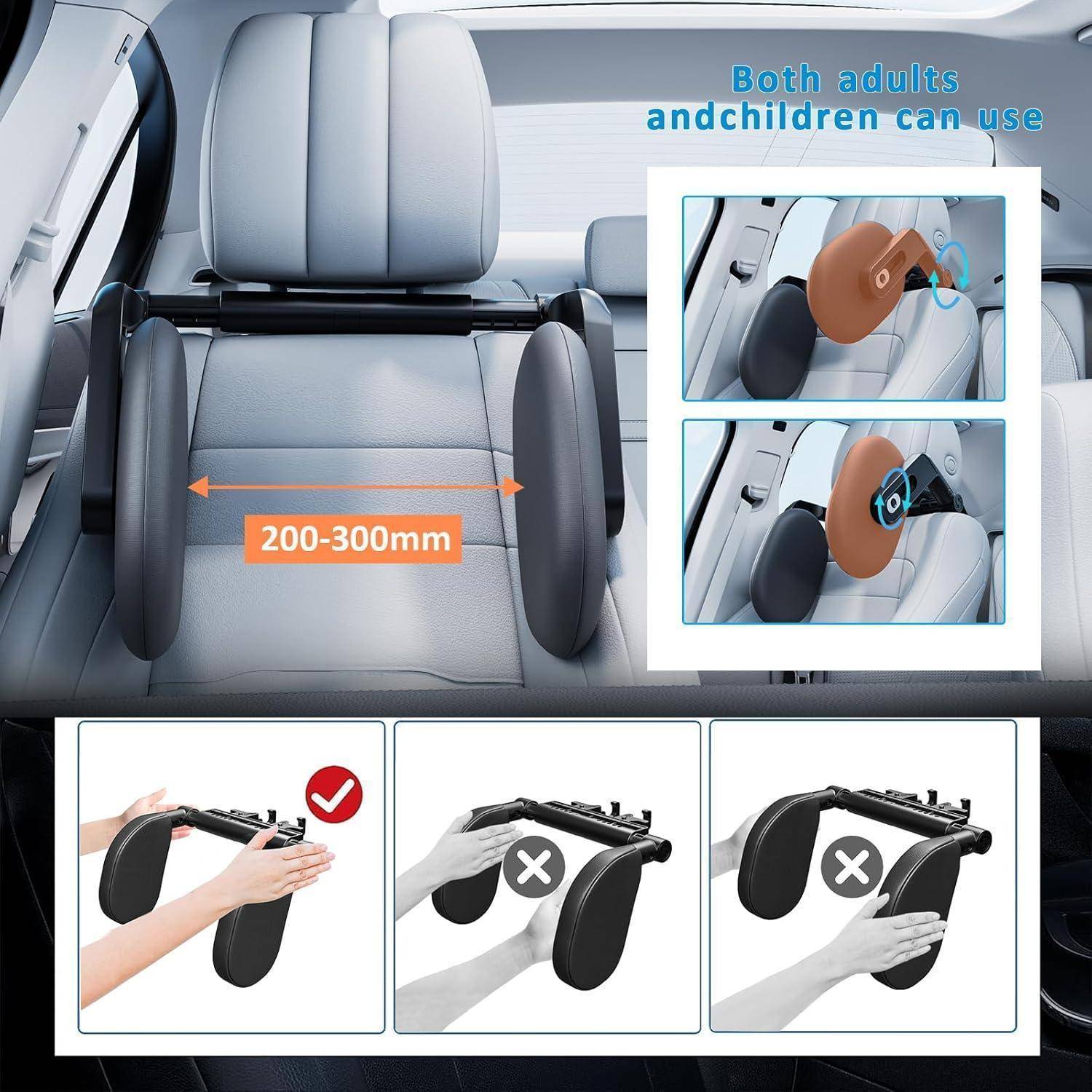 Kopfstütze Auto Nackenstütze Gedächtnisschaum Schwarz A13 Fabric
