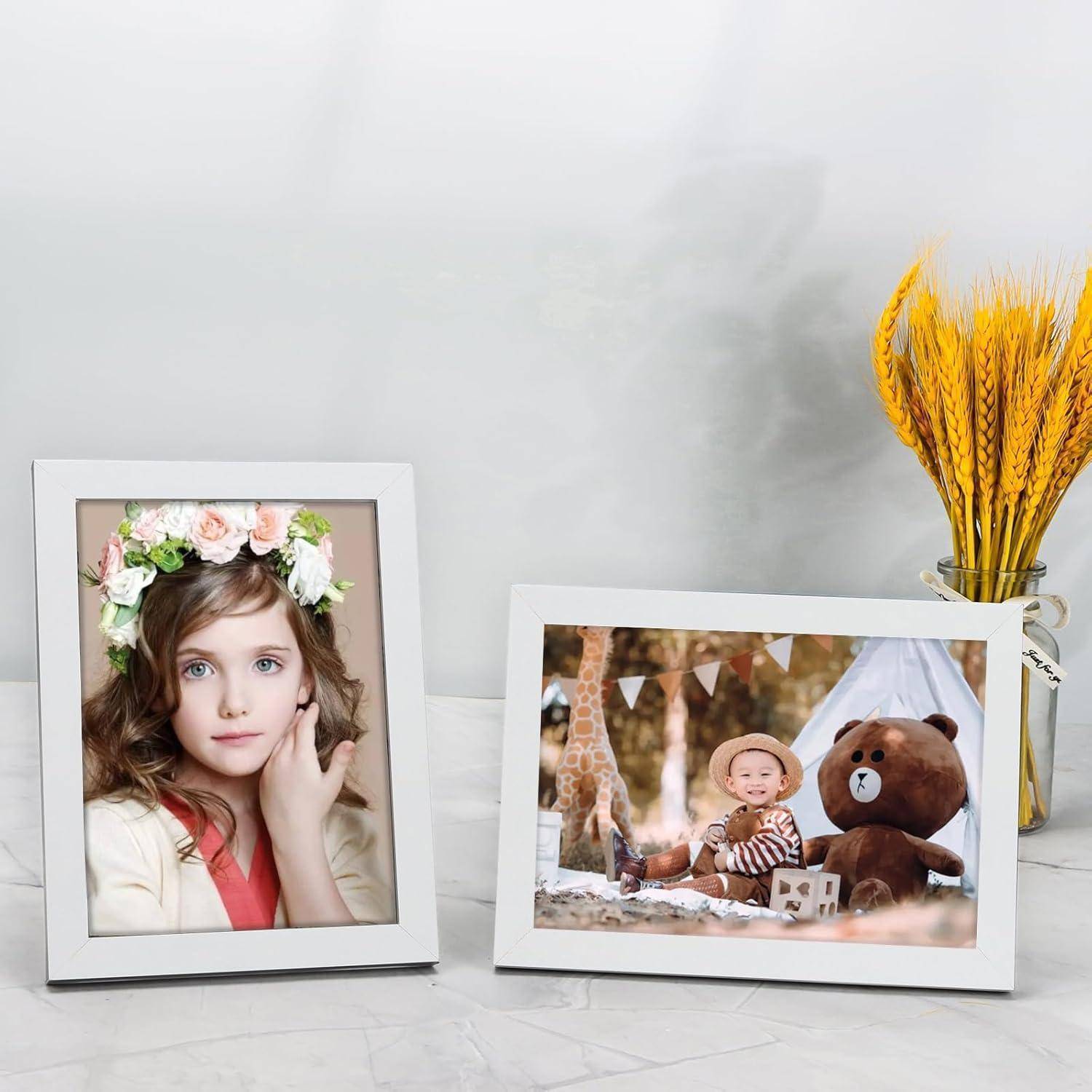 Bilderrahmen 20er Set 10x15cm MDF Acrylglas reinweiß-20set 10x15cm
