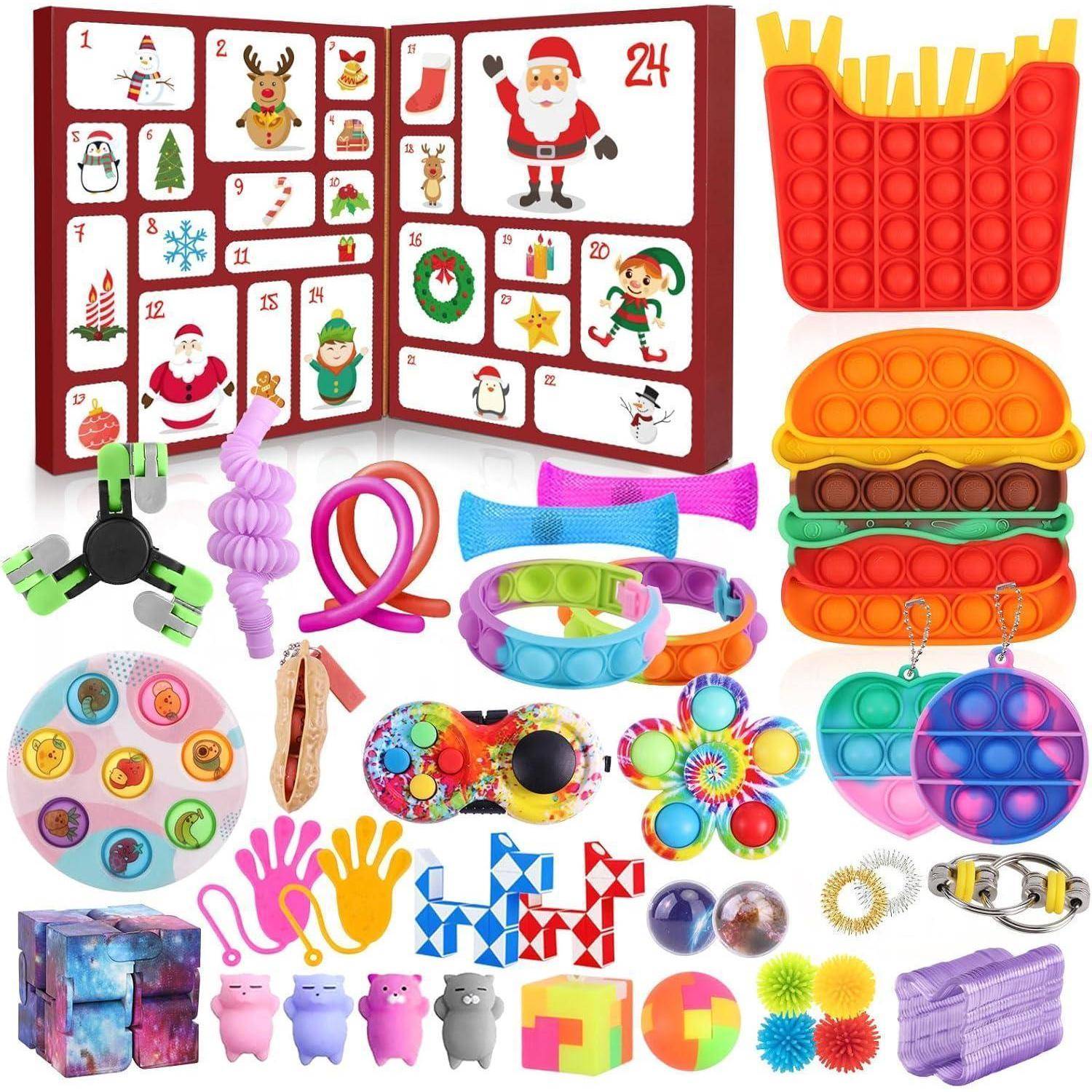 Adventskalender Fidget Toys 24 Überraschungen für Kinder 3-12 Jahre