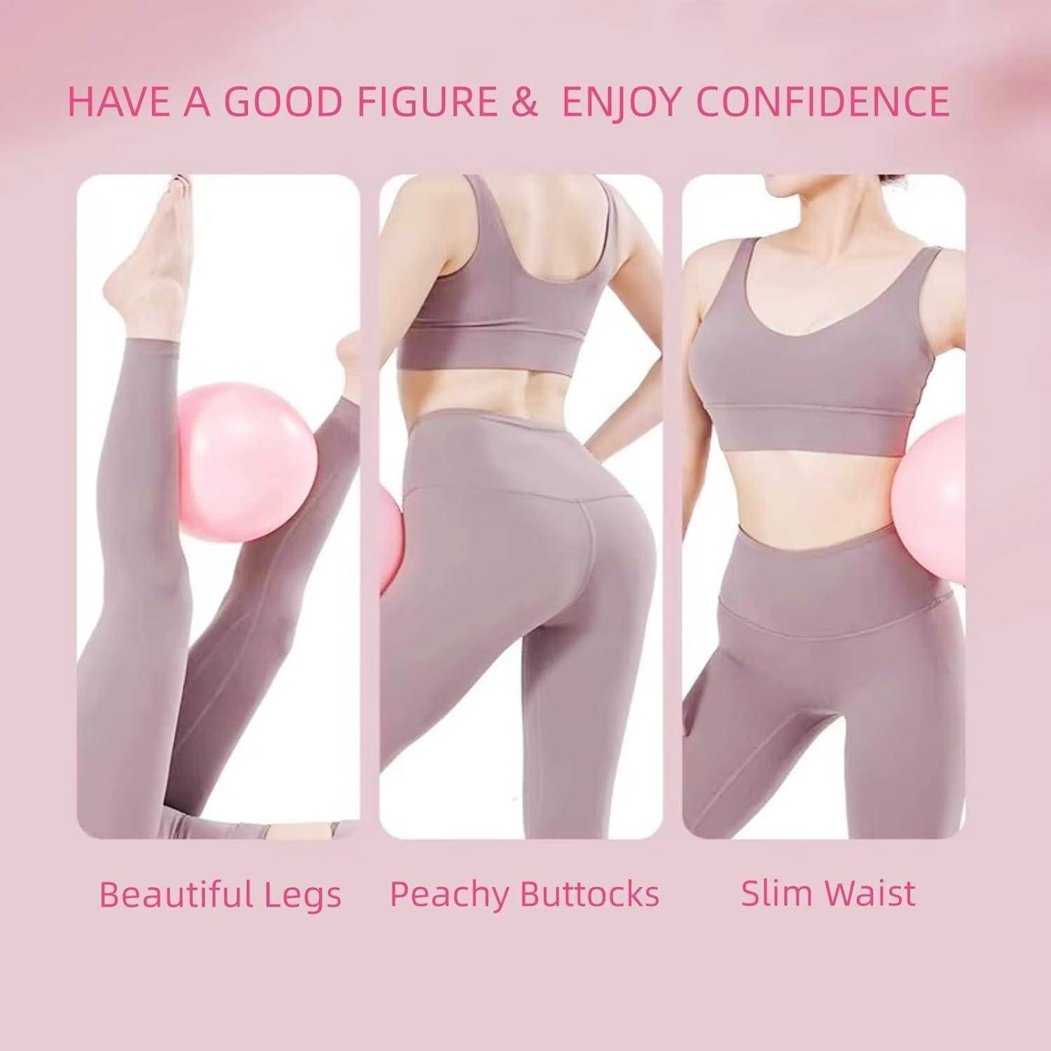 Gymnastikball 25cm Pilates Yoga AntiBurst #8 Sakura-Rosa + Himmelblau