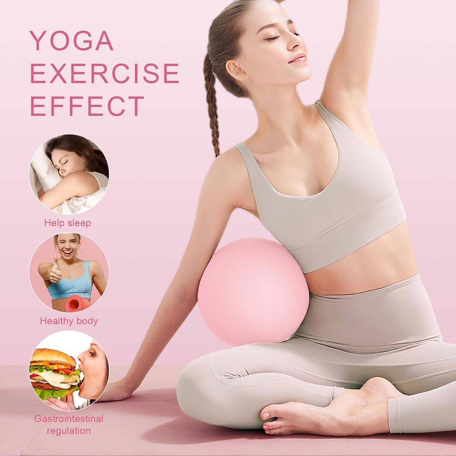 Gymnastikball 25cm Pilates Yoga AntiBurst #8 Sakura-Rosa + Himmelblau