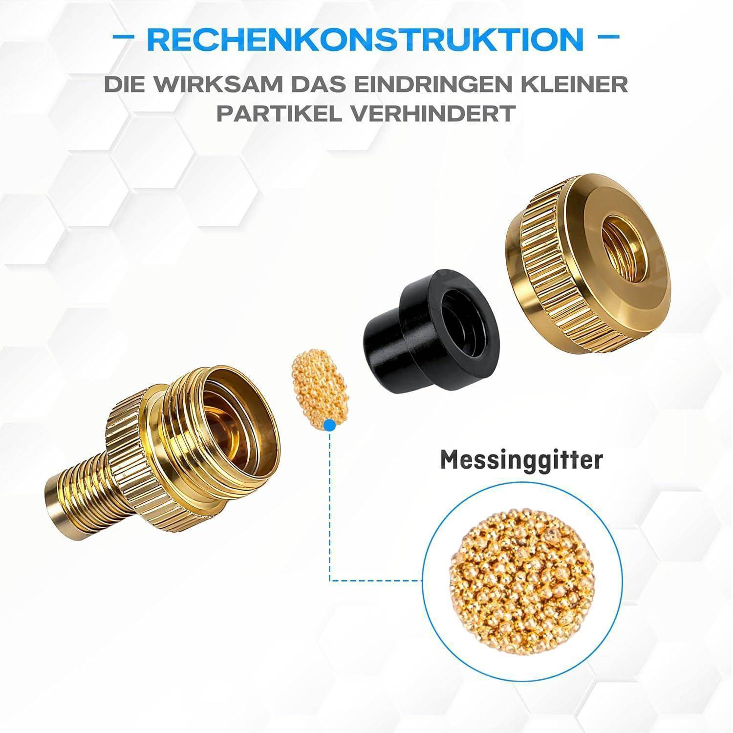 Fahrradventil Adapter Set französisch Luftpumpe Kompressor WBV-04