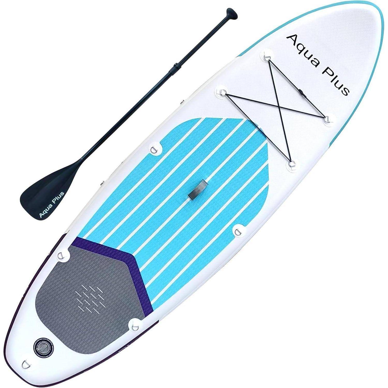 SUP Aufblasbar ISUP Paddel Pumpe 304 x 82 x 15 cm Blau violett grau