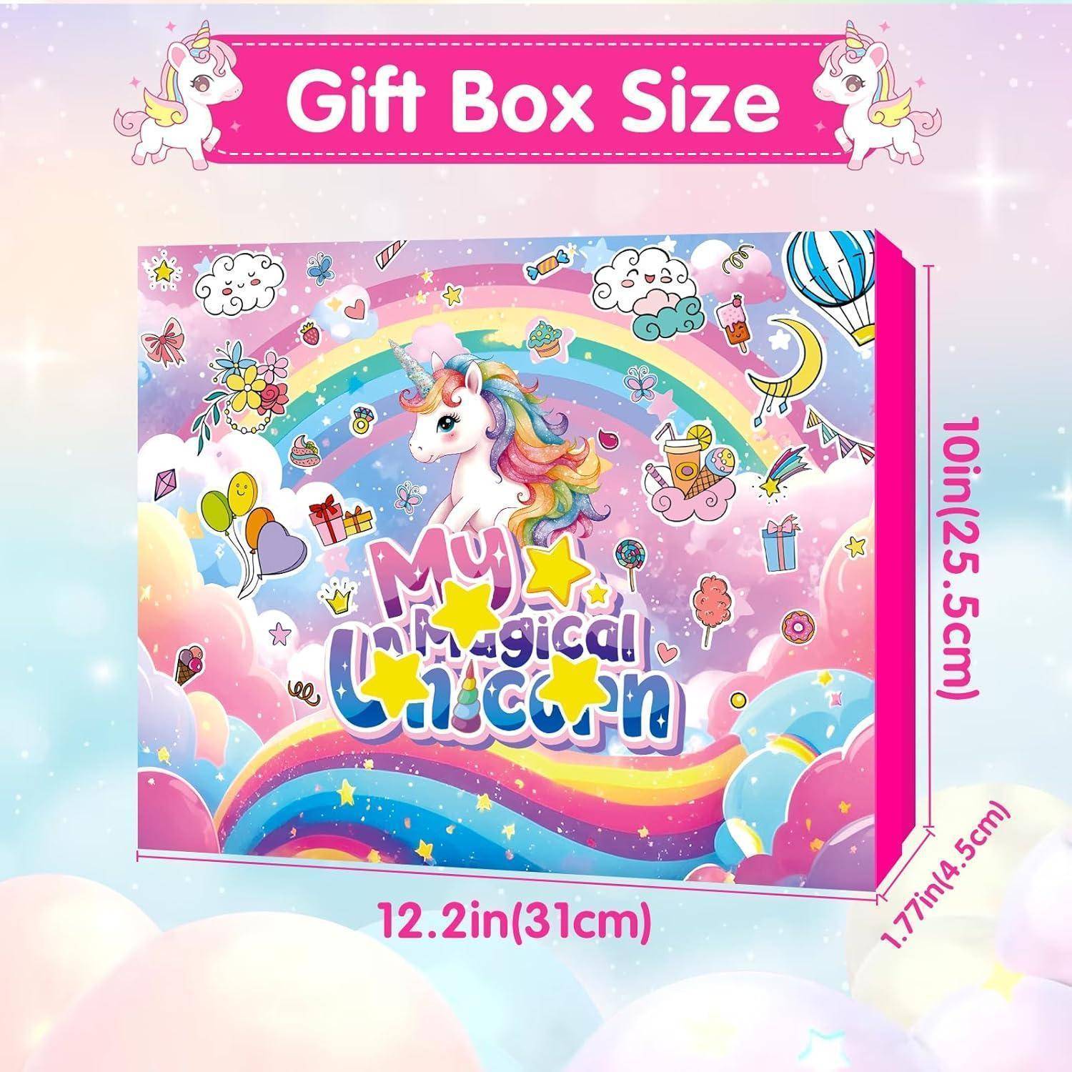 Adventskalender 2025 Einhorn Mädchen 24 Überraschungen Schmuck