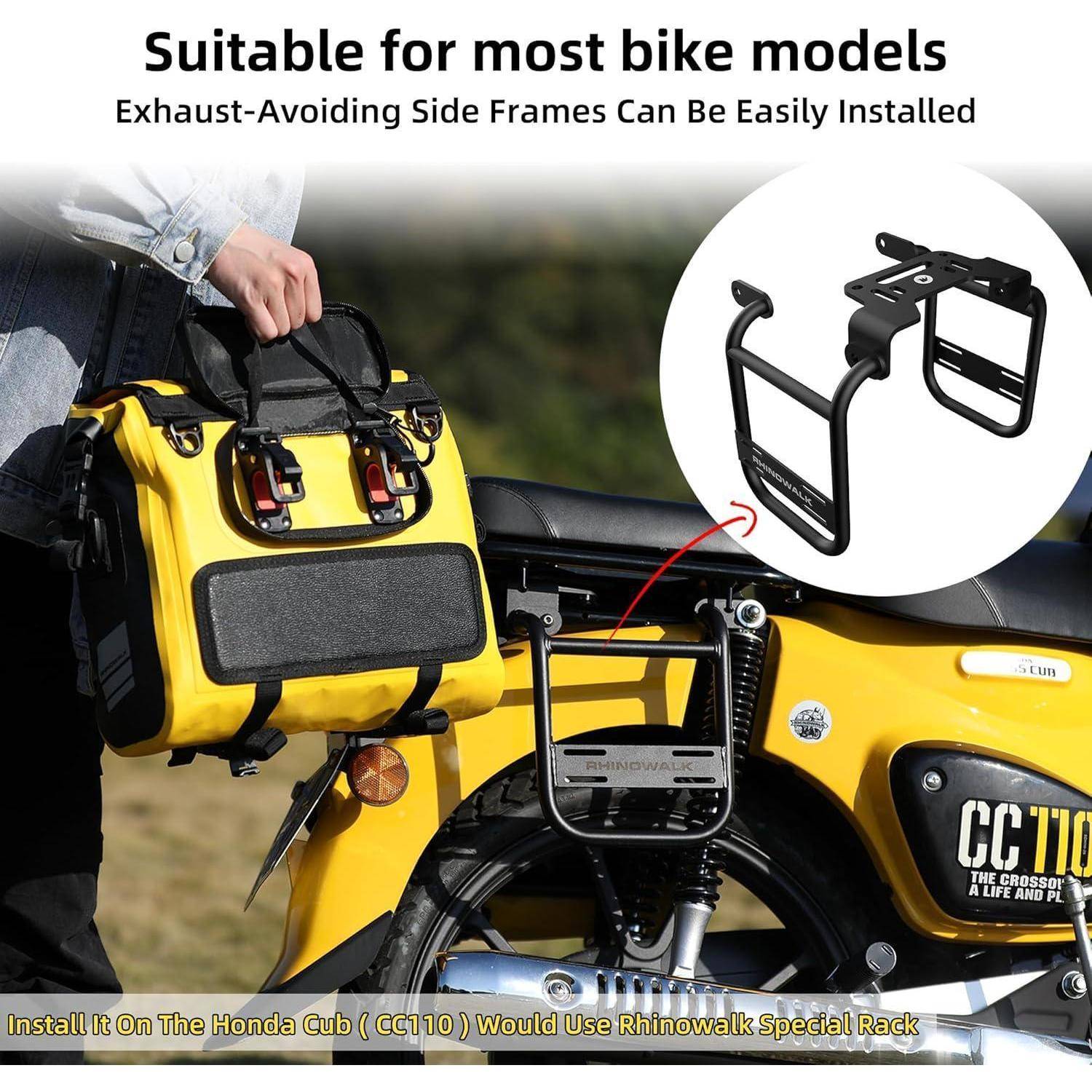 Motorradtasche Satteltasche Gepäckträgertasche Grün Grün 15L