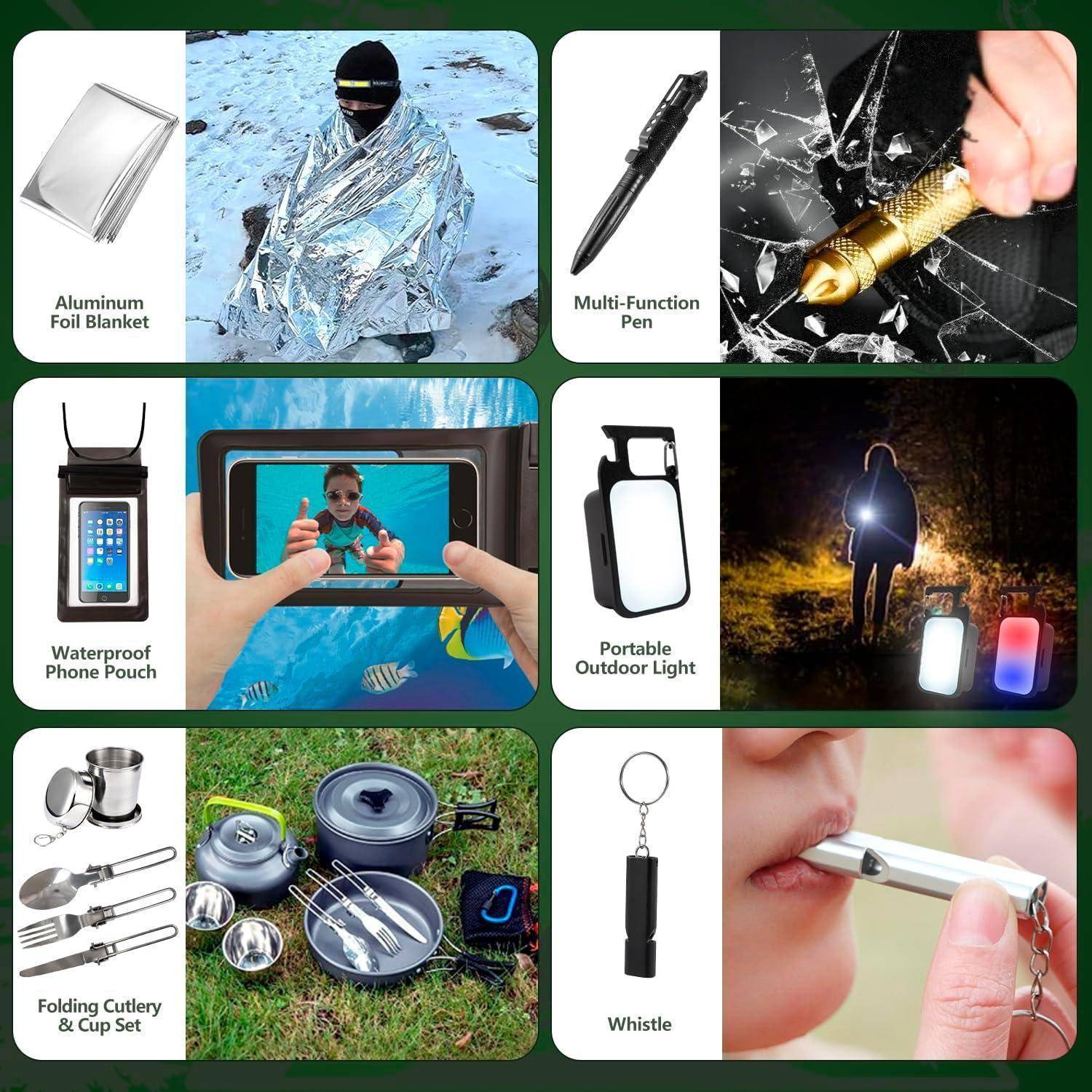 Adventskalender 2025 24-teilig Survival Kit mit Werkzeug für Männer