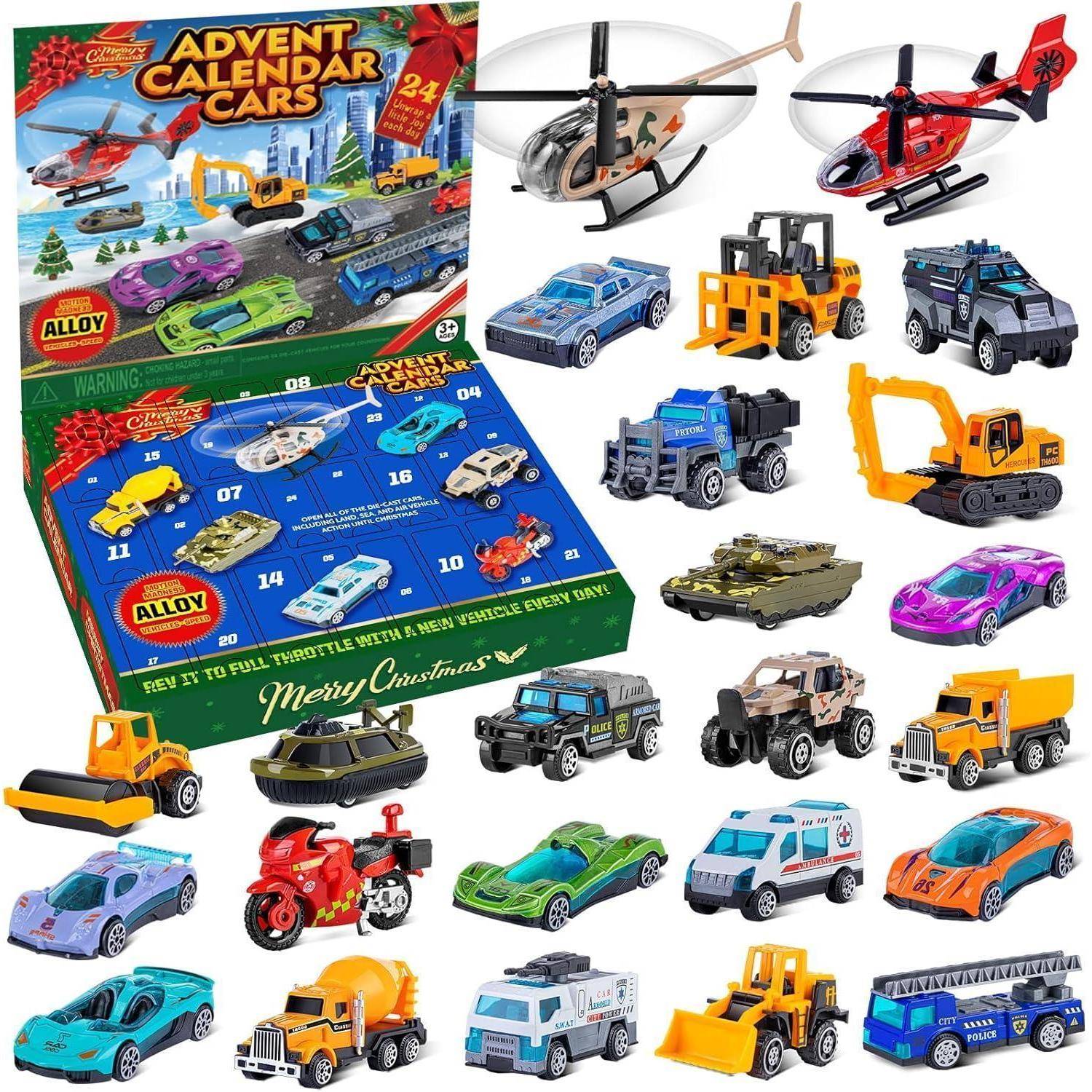 Adventskalender Leichtmetallautos 24 3 4 5 Alloy Cars Adventskalender