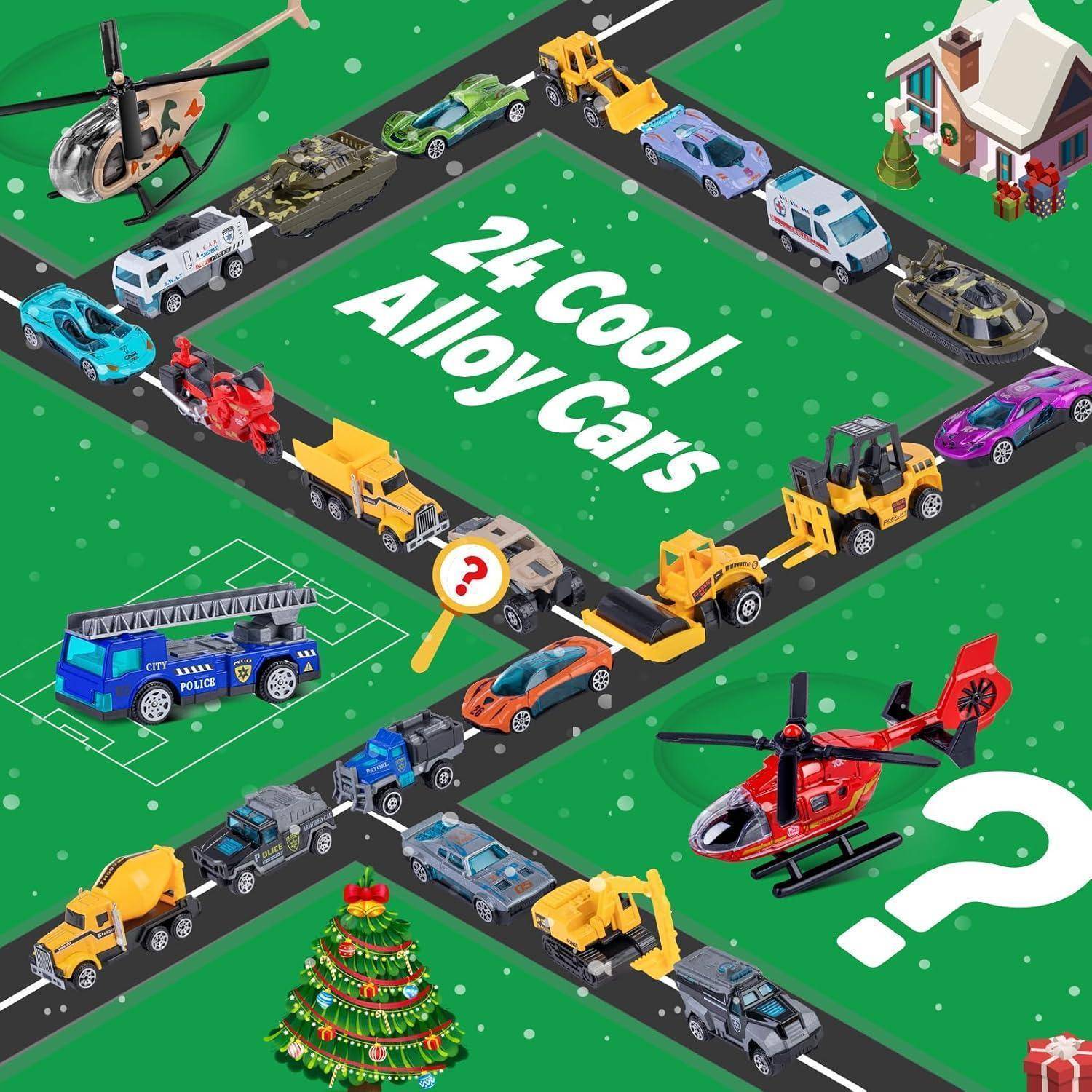 Adventskalender Leichtmetallautos 24 3 4 5 Alloy Cars Adventskalender