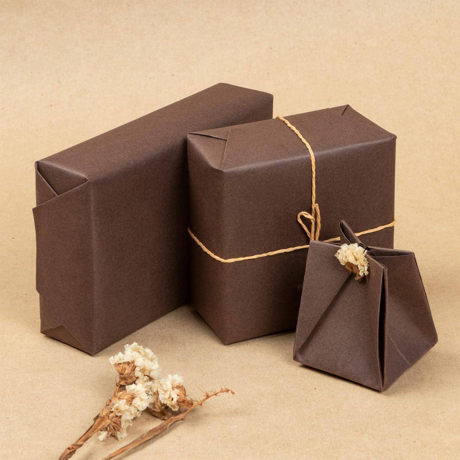 Kraftpapierrolle 30,5cm 30m recycelbar Verpackung Schokolade Braun