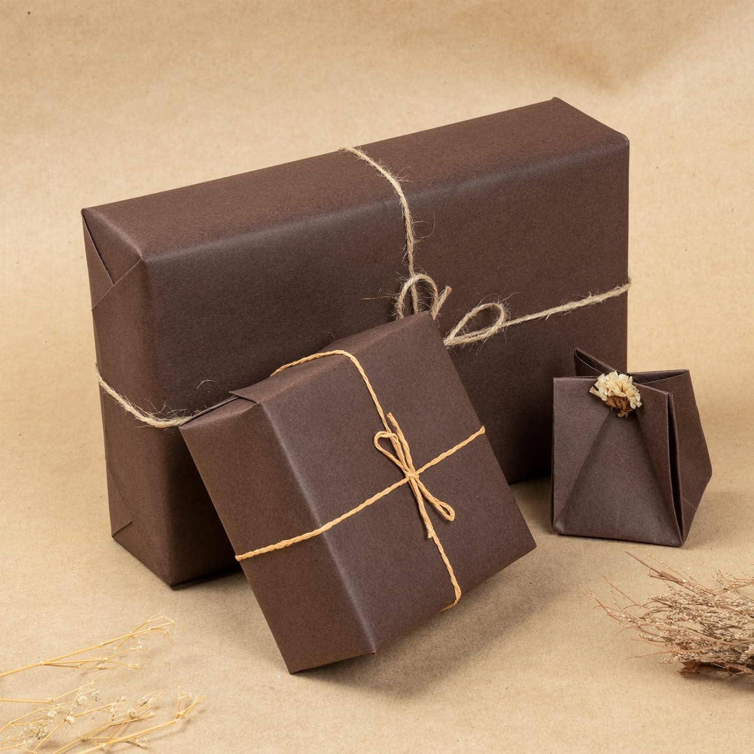Kraftpapierrolle 30,5cm 30m recycelbar Verpackung Schokolade Braun