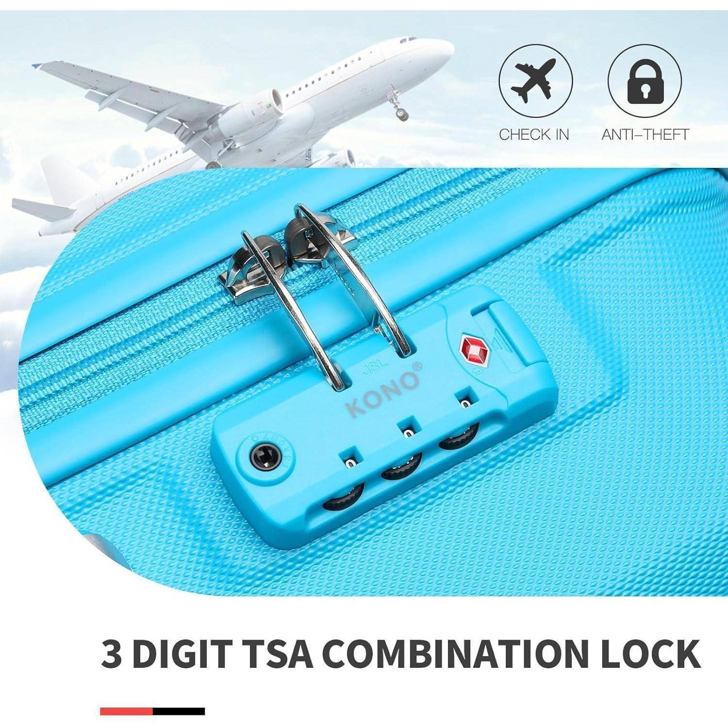 Koffer Trolley Reisekoffer XL (74cm) Blau