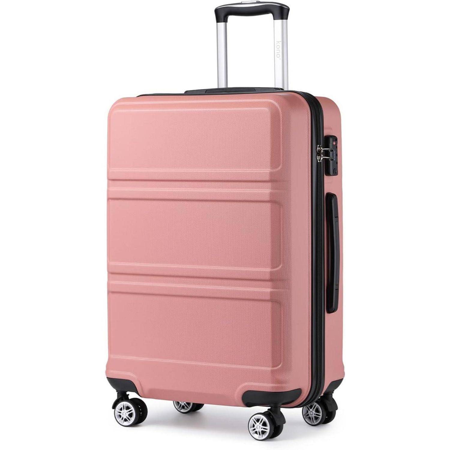 Koffer Trolley Reisekoffer L (65cm) Rosegold