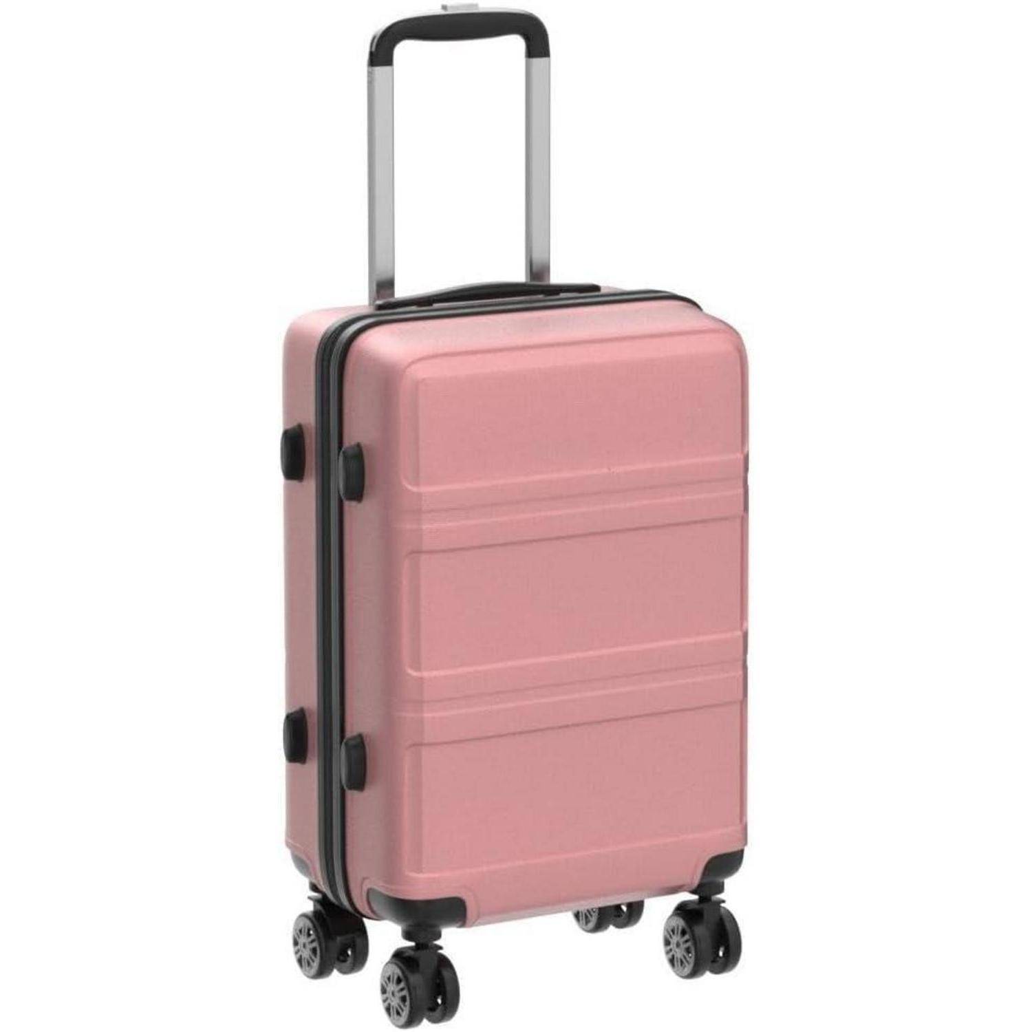 Koffer Trolley Reisekoffer L (65cm) Rosegold