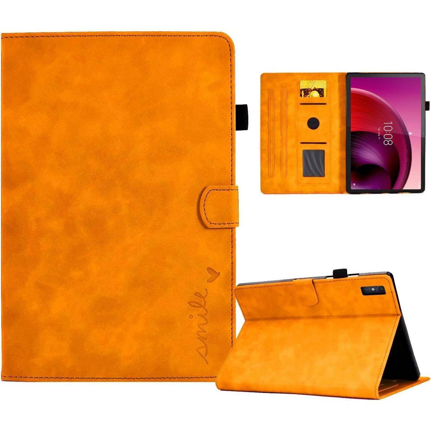 Hülle Tab M10 10.1 PU Leder Lenovo Tab M10 Orange