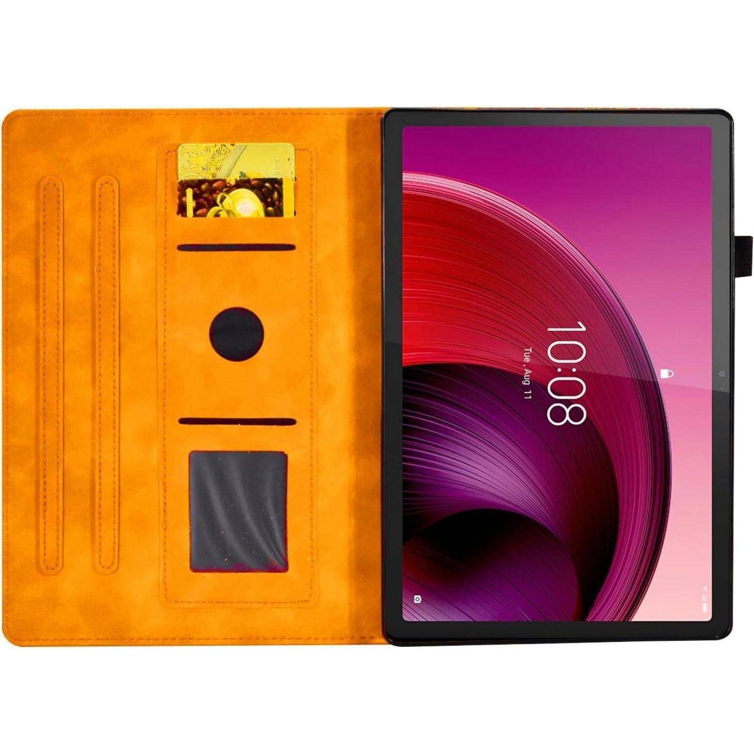 Hülle Tab M10 10.1 PU Leder Lenovo Tab M10 Orange