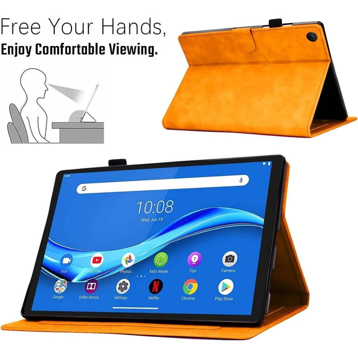Schutzhülle TB-X606F 10,3 Zoll PU Leder Lenovo Tab M10 Plus Orange