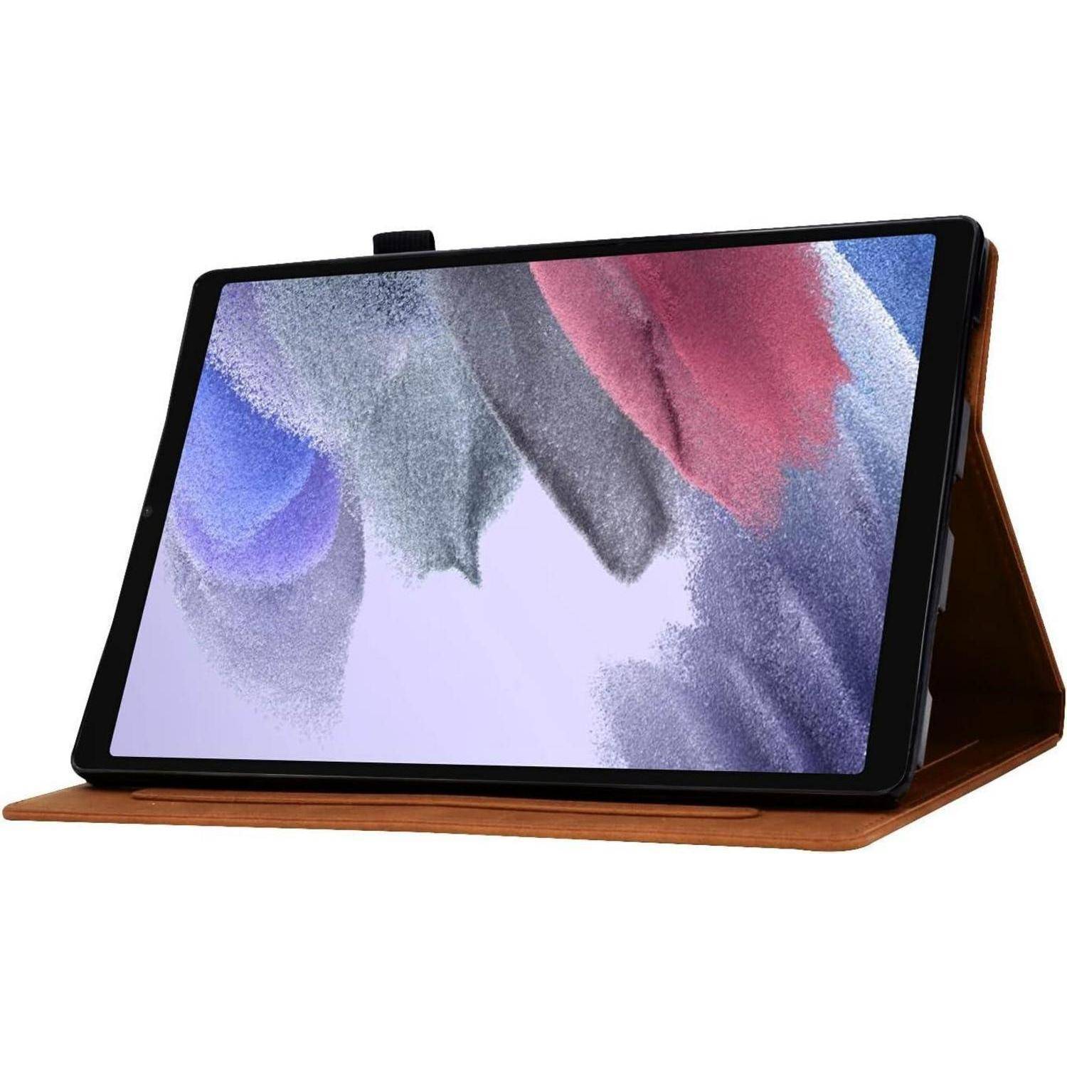 Hülle Tab A7 Lite SM T220 T225 T227 PU Leder Galaxy Tab A7 Lite Braun