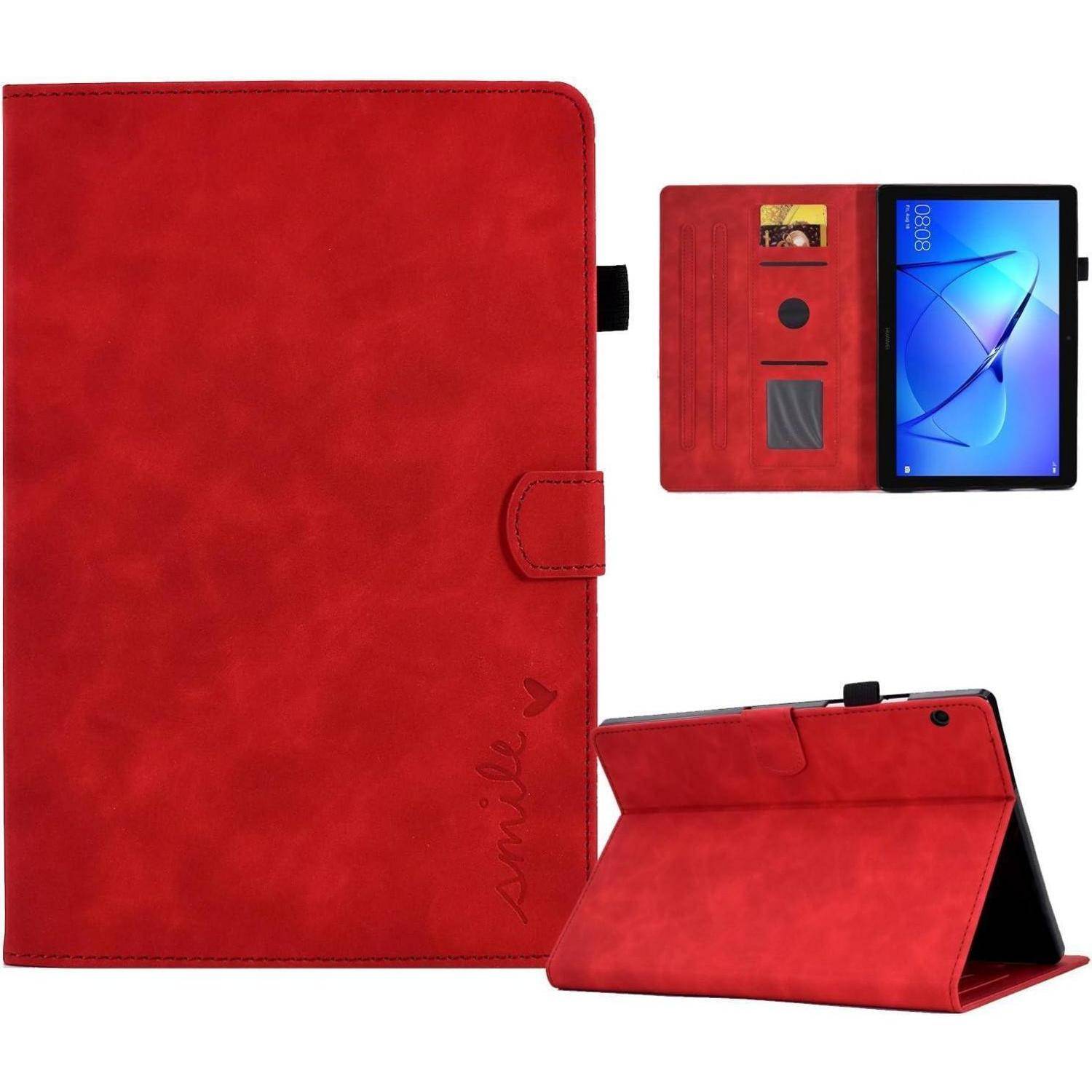 Hülle Mediapad T3 9.6 Zoll PU Leder Rot Huawei Mediapad T3 10 Rot