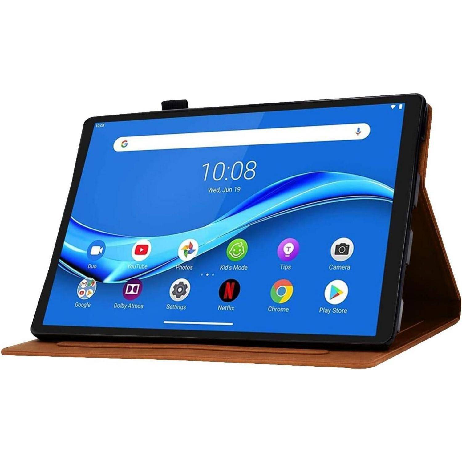 Schutzhülle Tab M10 Plus TBX606F PU Leder Lenovo Tab M10 Plus Braun