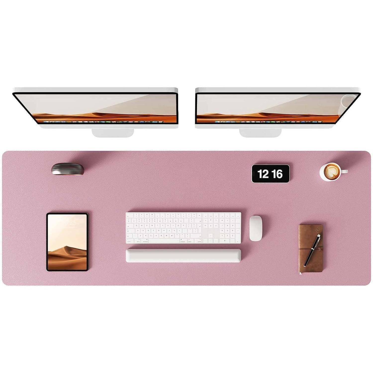 Schreibtischunterlage Mauspad Leder XXL Office Mauve 120 x 43 cm