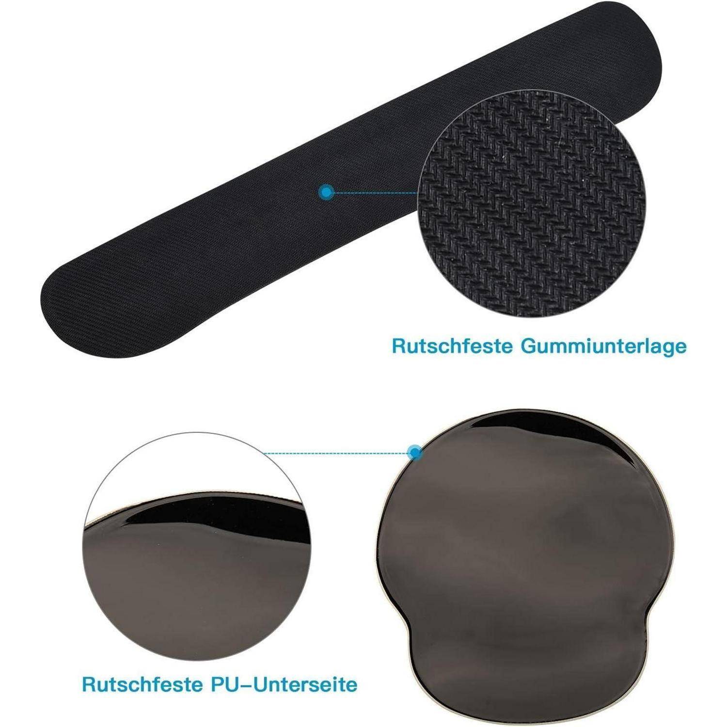 Mousepad Handballenauflage Gelkissen Tastatur Eukalyptus DE-BT-466