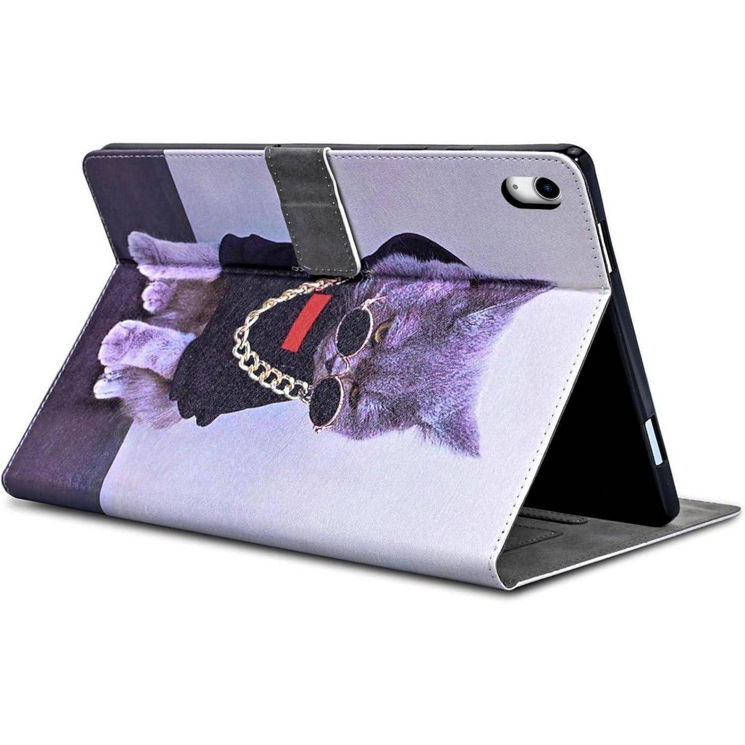 Hülle iPad 11 A16 iPad 10.Generation 2022 10,9 Zoll Grausame Katze
