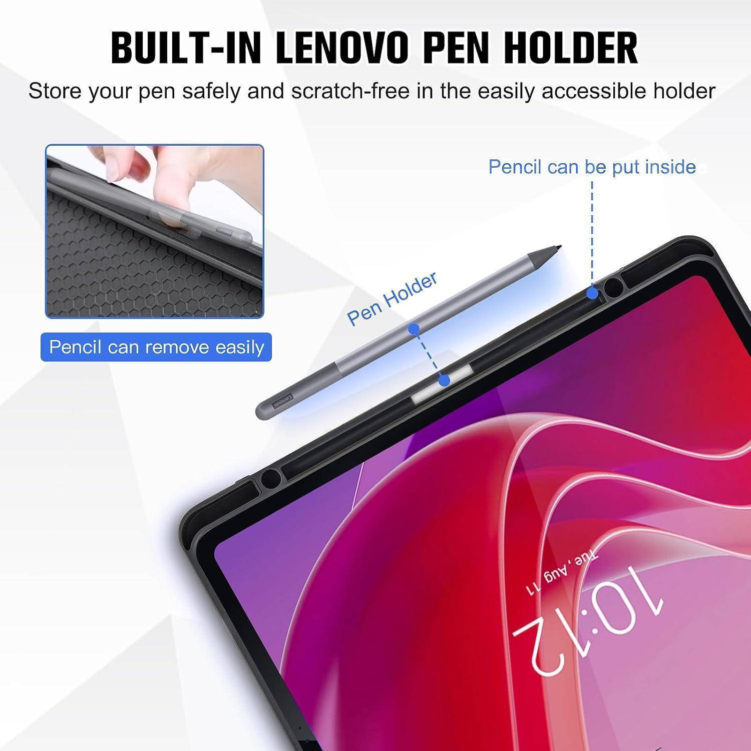 Ein Bild mit dem Titel „Eingebauter Lenovo-Stifthalter