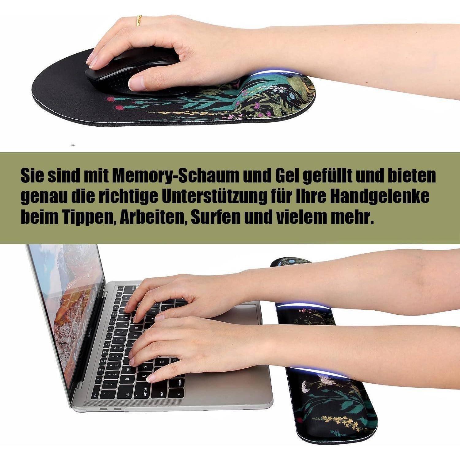 3-in-1 Handgelenkauflage Set mit Gelkissen und Handballenauflage
