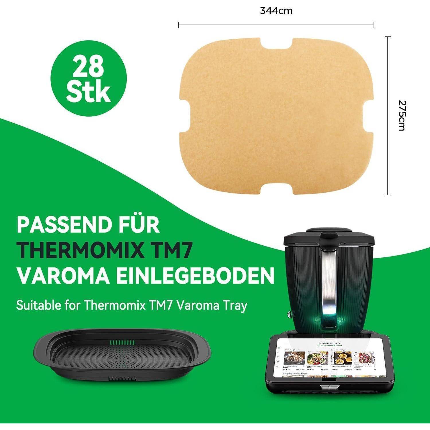 Dampfgarpapier Backpapier Garpapier Varoma Für Tm7 28 Stück
