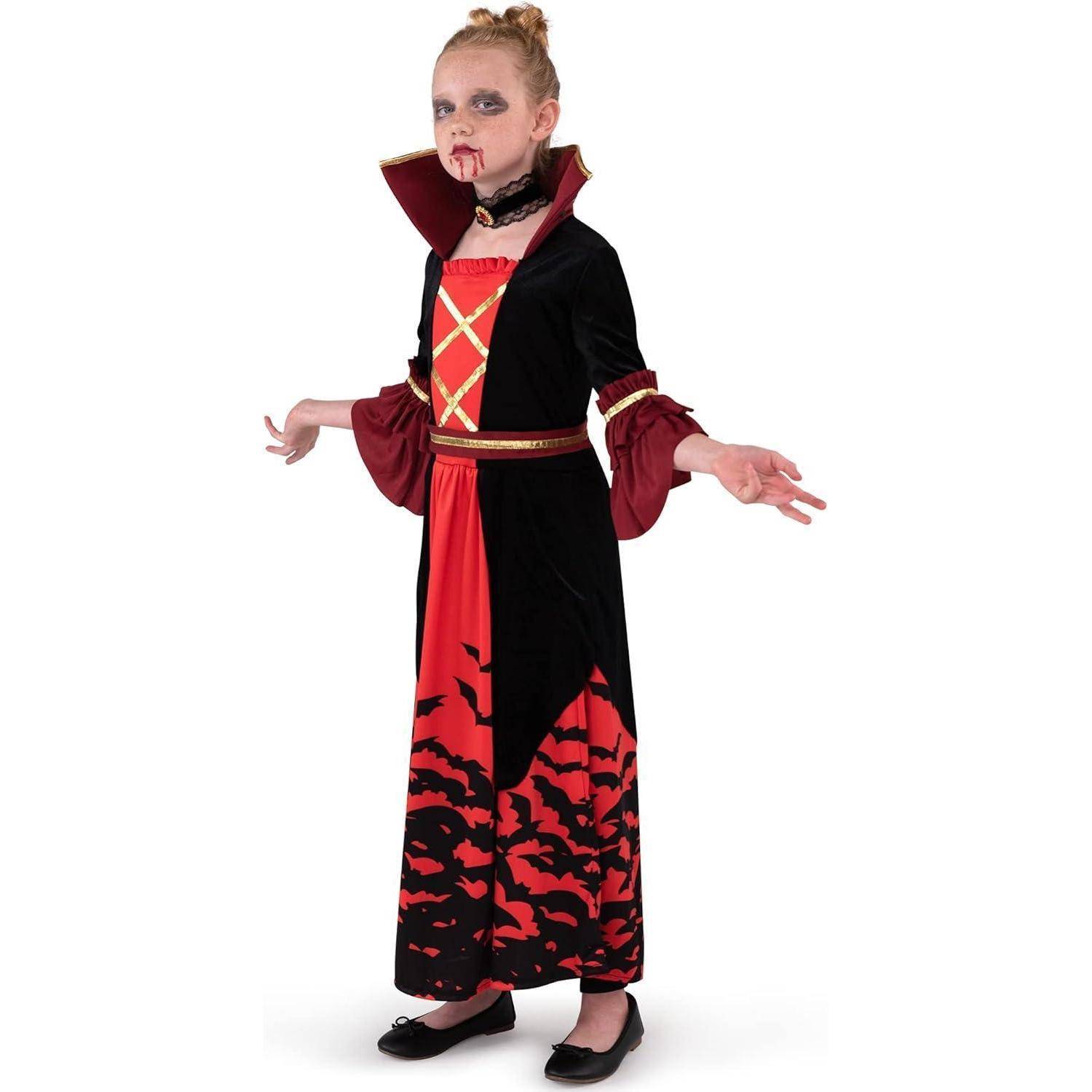 Halloweenkostüm Mädchen Vampirin Medium (8 - 10 Jahre)