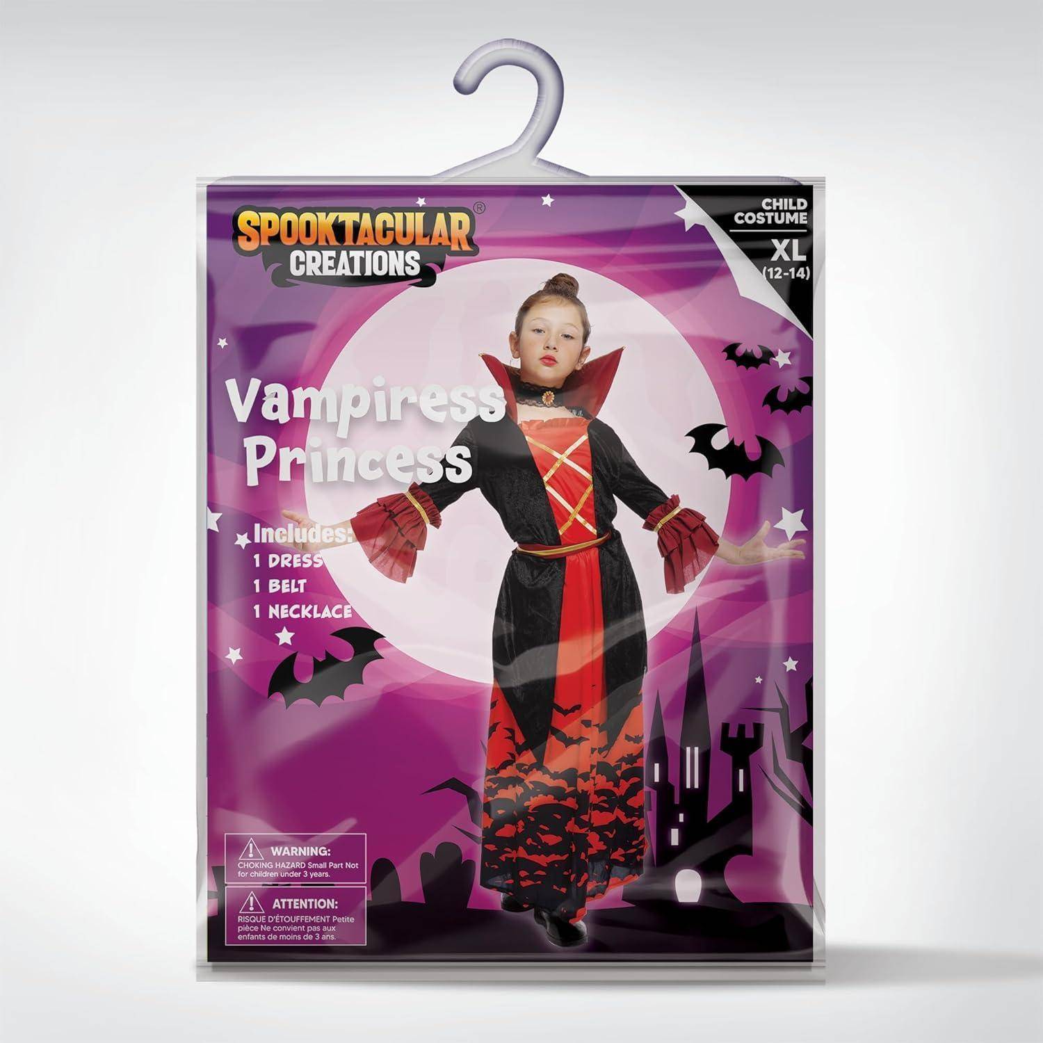 Halloweenkostüm Mädchen Vampirin Medium (8 - 10 Jahre)