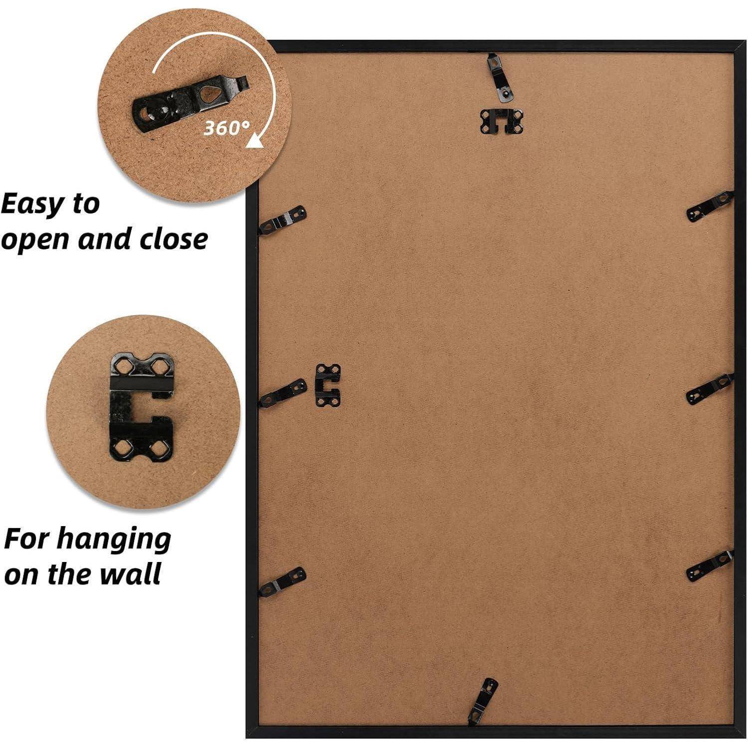 Bilderrahmen Posterrahmen Wand Büro Wohnung 1 Stück Schwarz A2