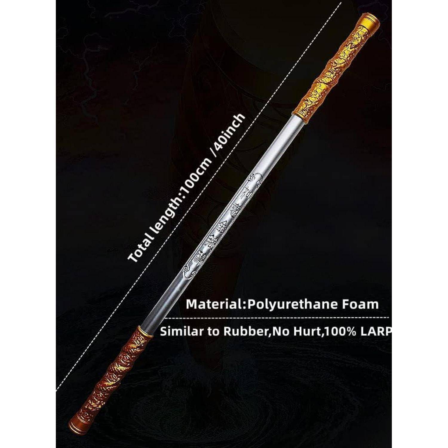 Stab Ruyi Jingu Bang Wukong 100 cm Cosplay goldfarben PU LARP