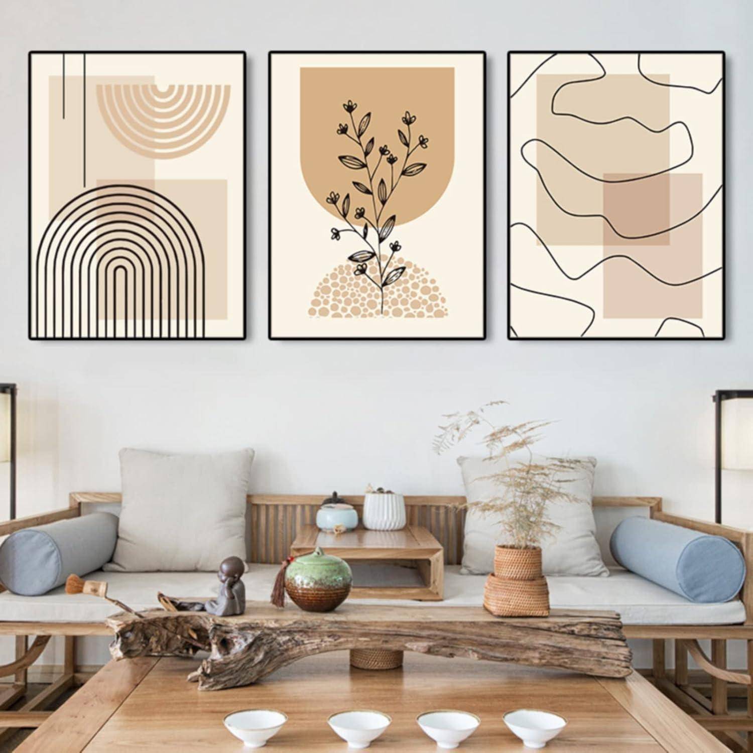 Poster 3er Wandbilder Boho Deko Wohnzimmer Schlafzimmer 21x30cm A