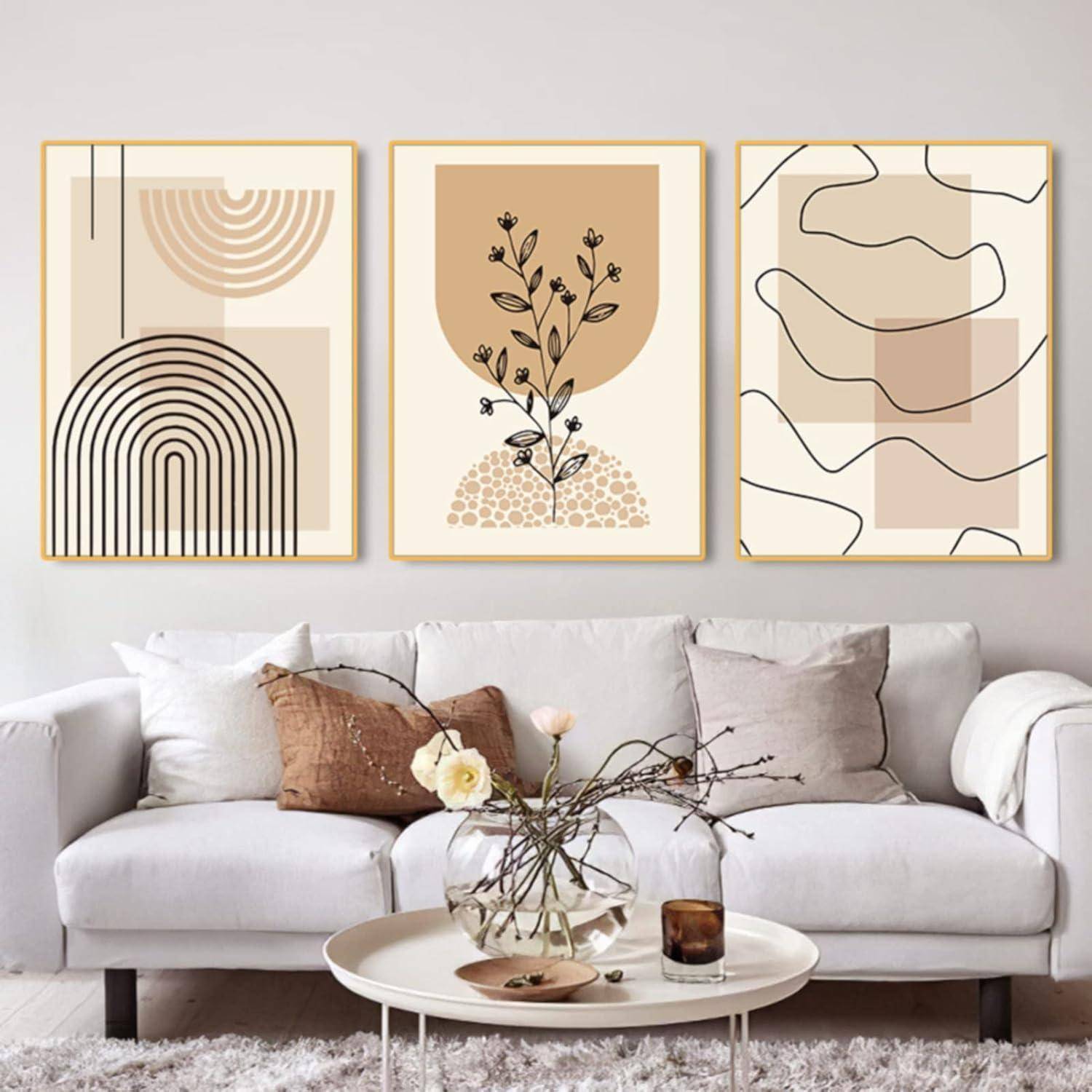 Poster 3er Wandbilder Boho Deko Wohnzimmer Schlafzimmer 21x30cm A