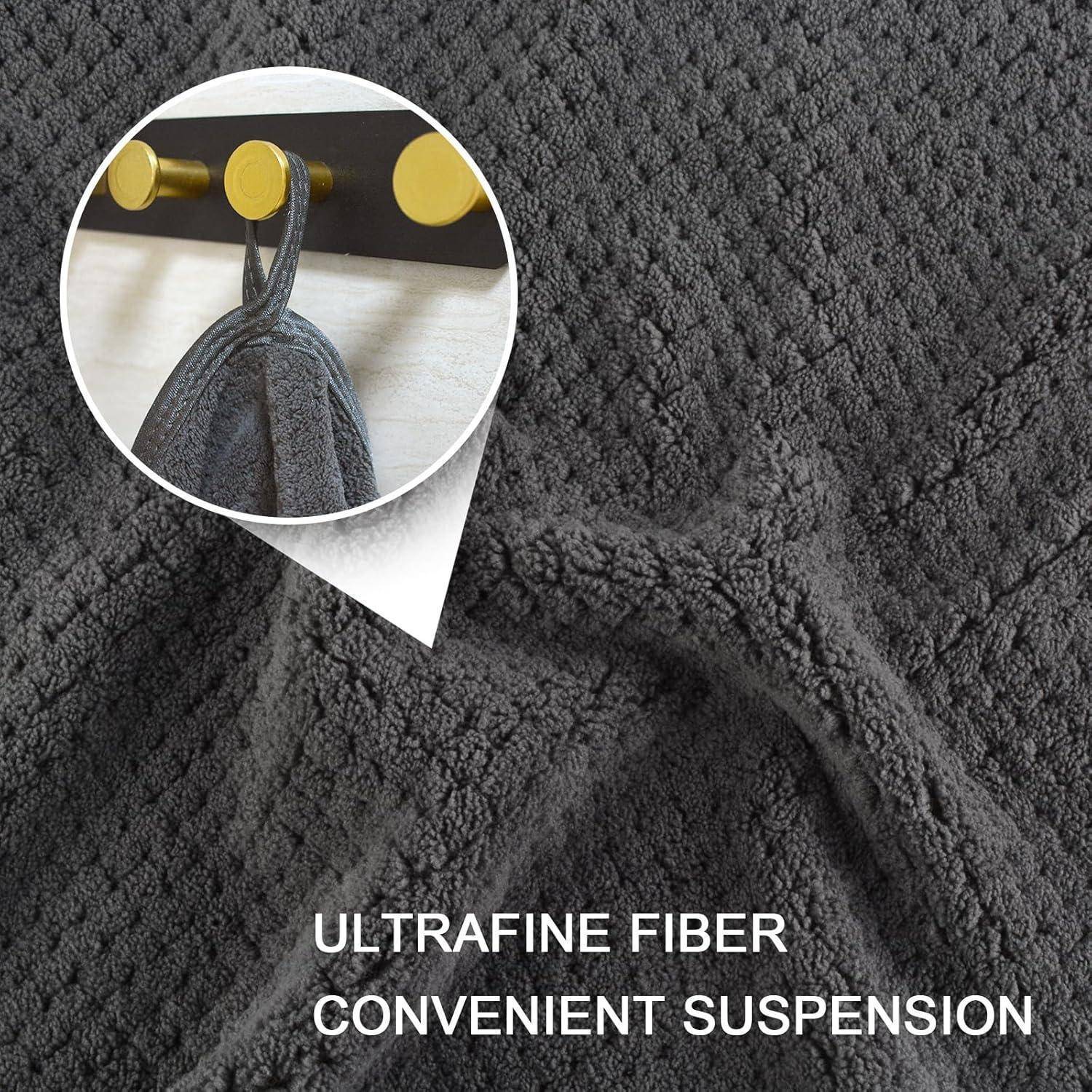 Handtuch Haare Mikrofaser 2er Pack (Blgshr) Grau 2 50x100 cm