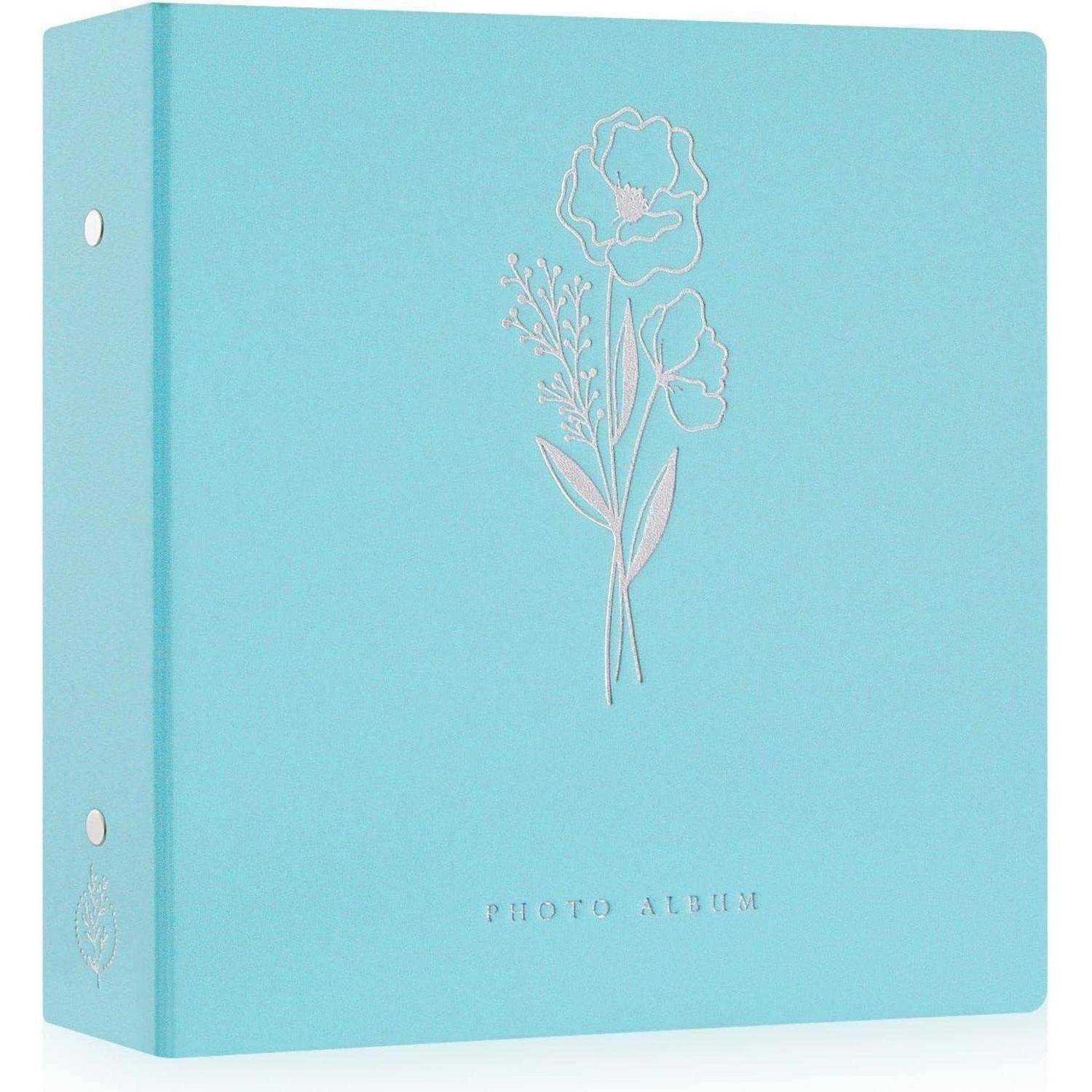 Einsteckalbum 10x15 Leinen Hochformat Querformat Bilder 600 Fotos Teal