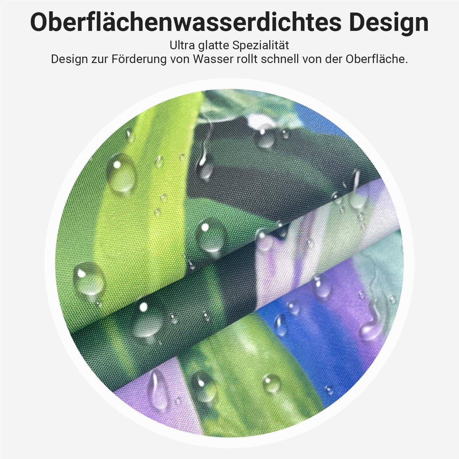 Duschvorhang Polyester Antischimmel Bunter Meeresboden 180 x 200 cm