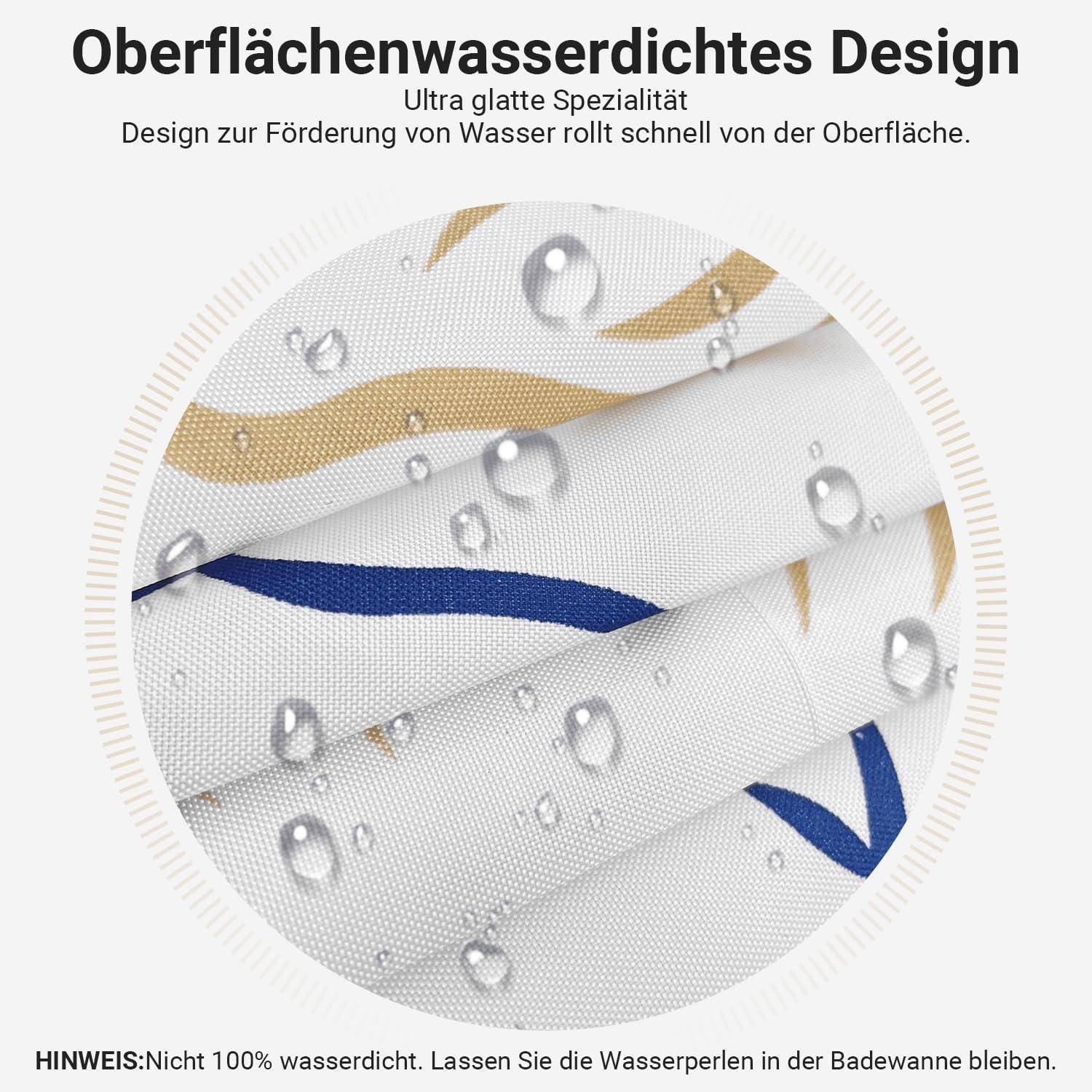 Duschvorhang 240x200cm Polyester Klein Ozeanstern 240 x 200 cm