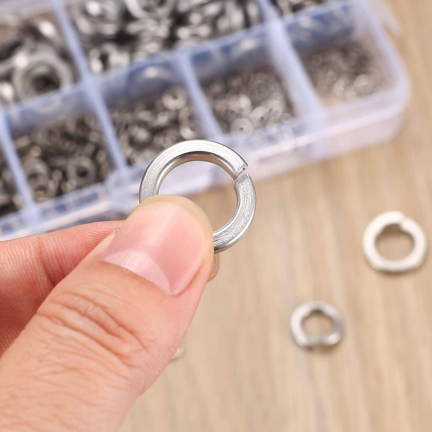Federringe DIN127 FormB Edelstahl V2A Spiralförmig 600 Stk 600 Silber