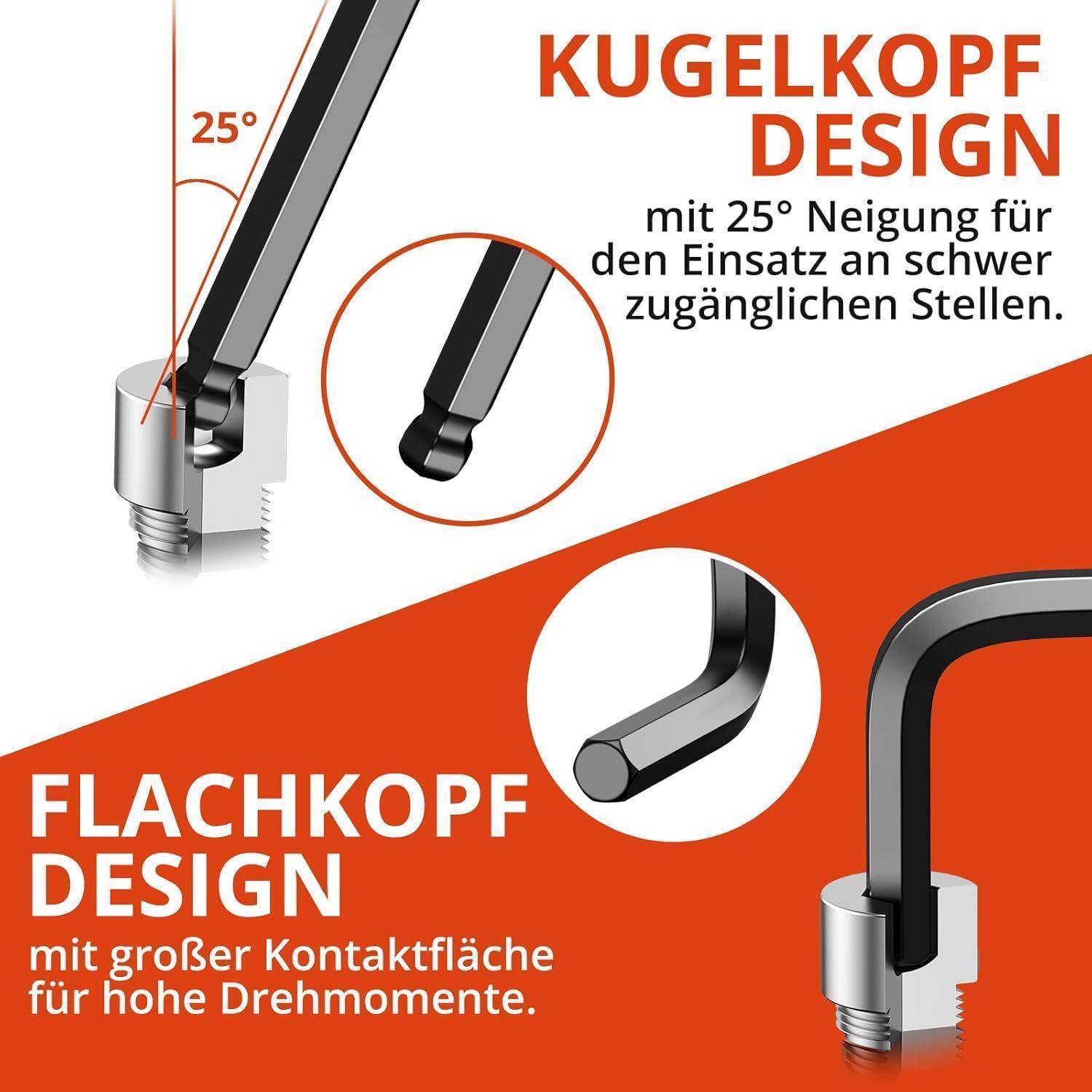 Innensechskantsatz 26tlg Metrisch Zoll CrV 26PCS_Hex(MM&amp;SAE)