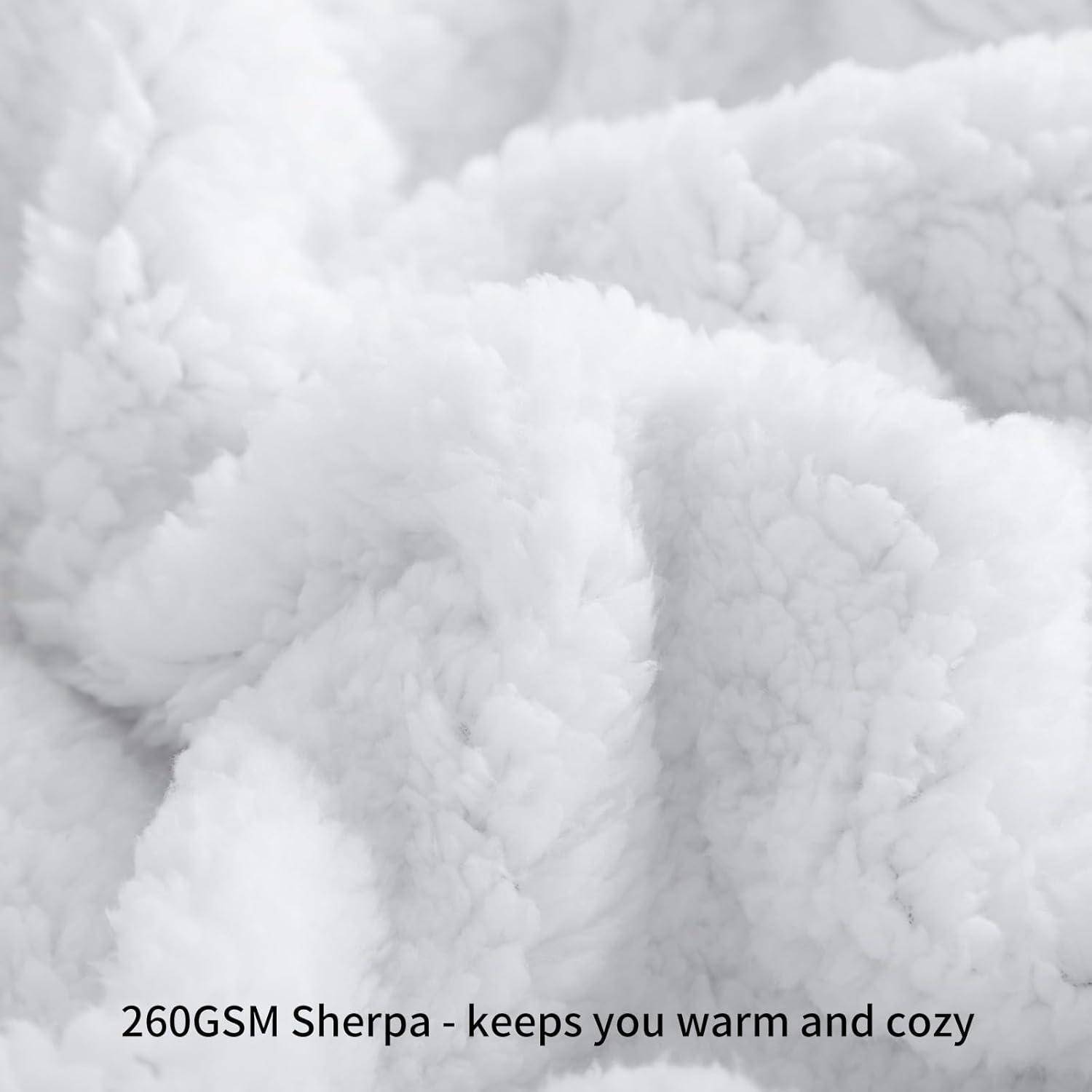 Kuscheldecke Flauschig Petrol Sherpa Fleece 150 x 200 cm Petrol