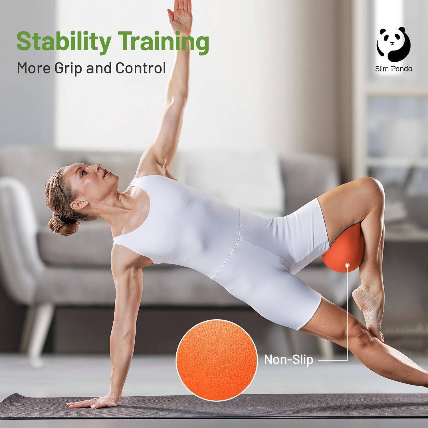 Gymnastikball 23-25cm Pilates aufblasbar Fitness Balance Orange