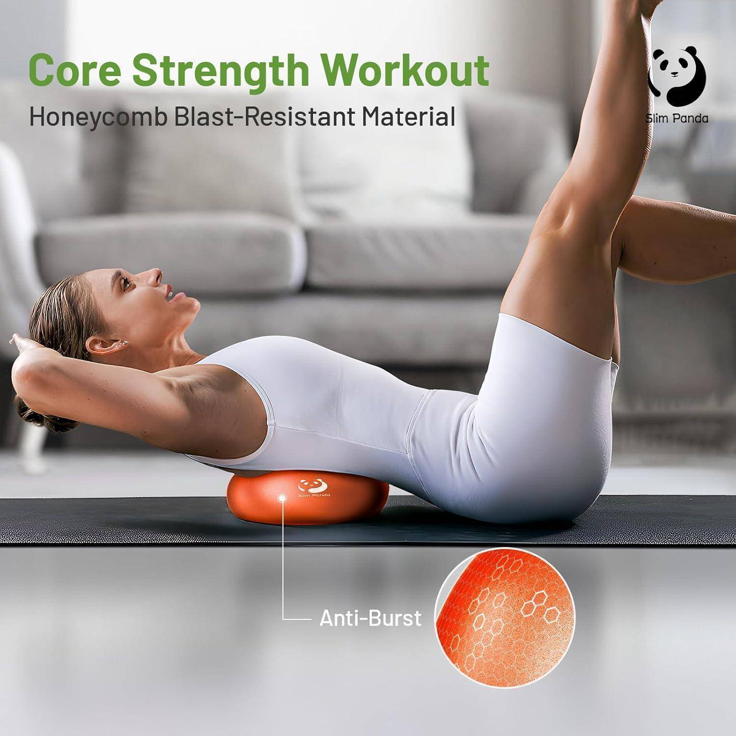 Gymnastikball 23-25cm Pilates aufblasbar Fitness Balance Orange